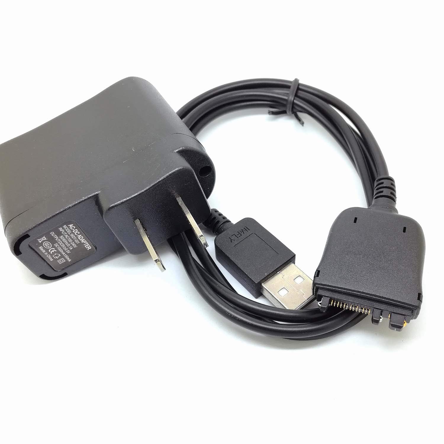 GuangMaoBo 2-in-1 USB Wall Charger & Data Sync Cable for Tungsten E2, T5, Palm TX, LifeDrive - Fast Charging & File Transfer for Palm PDAs | Perfect for Home, Office & Travel Use