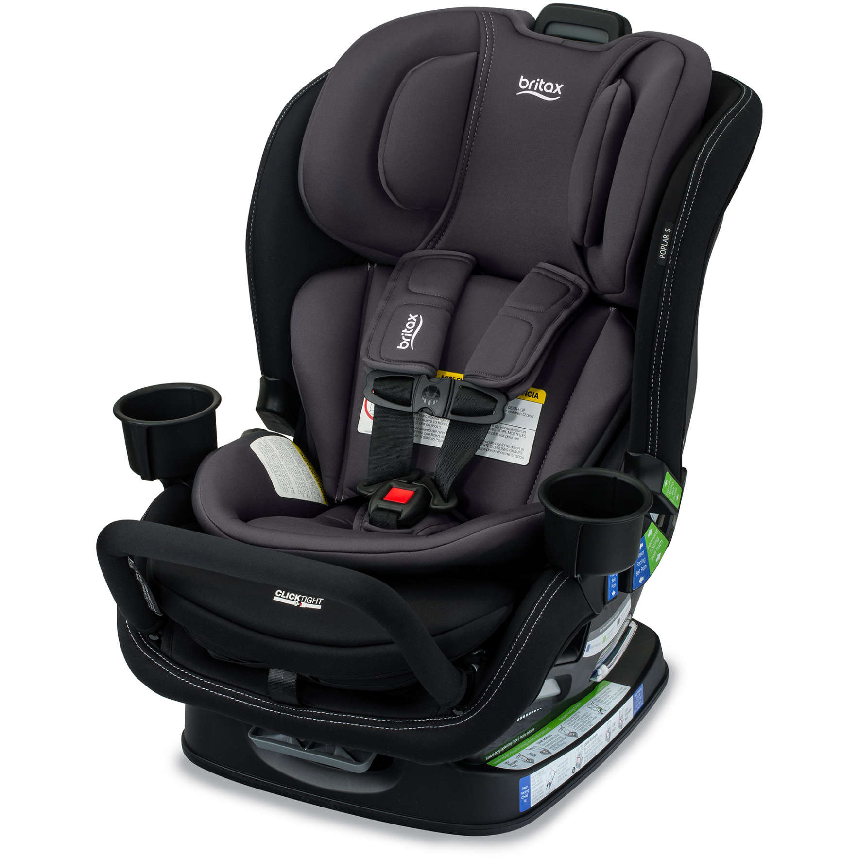 Britax Poplar S Convertible Car Seat - Safe & Comfortable 2-in-1 Infant to Toddler Car Seat with Side Impact Protection | Perfect for Family Travel & Daily Commutes