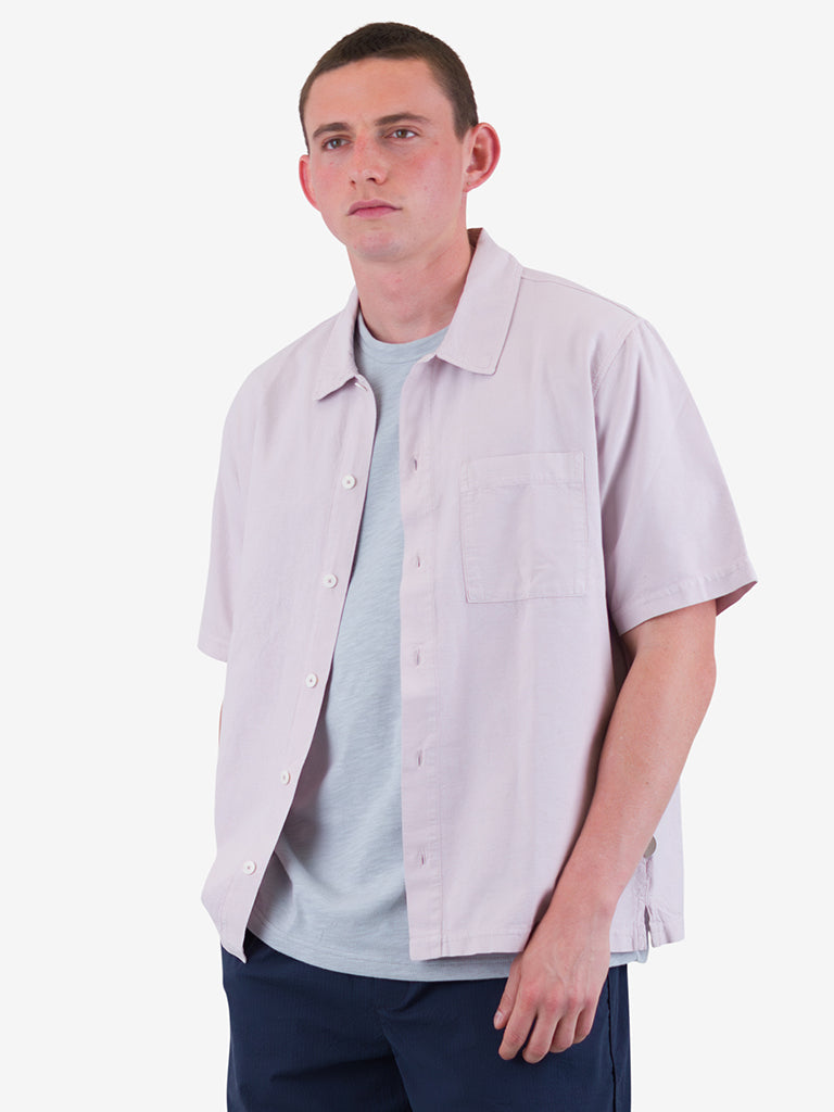 Folk Gabe Shirt in Sakura Print - Stylish Japanese Cherry Blossom Design Casual Wear for Men & Women | Perfect for Spring Outfits, Date Nights & Cultural Events