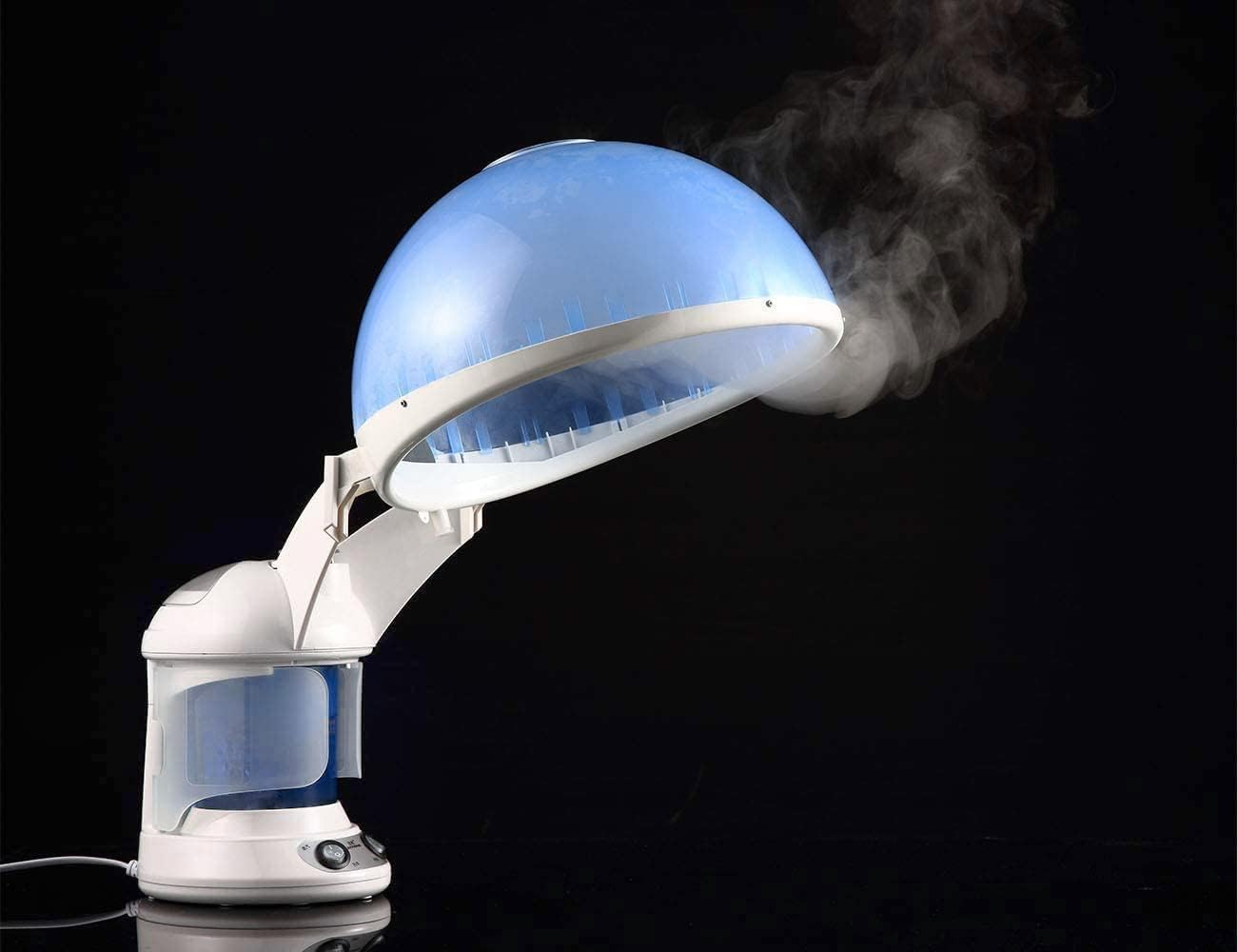 Elitzia ETKD2328a 2-in-1 Ionic Ozone Facial & Hair Steamer with Hood - Professional Home Salon Hair Care & Skin Treatment for Deep Conditioning & Hydration | Perfect for Spa Days & Self-Care Routines
