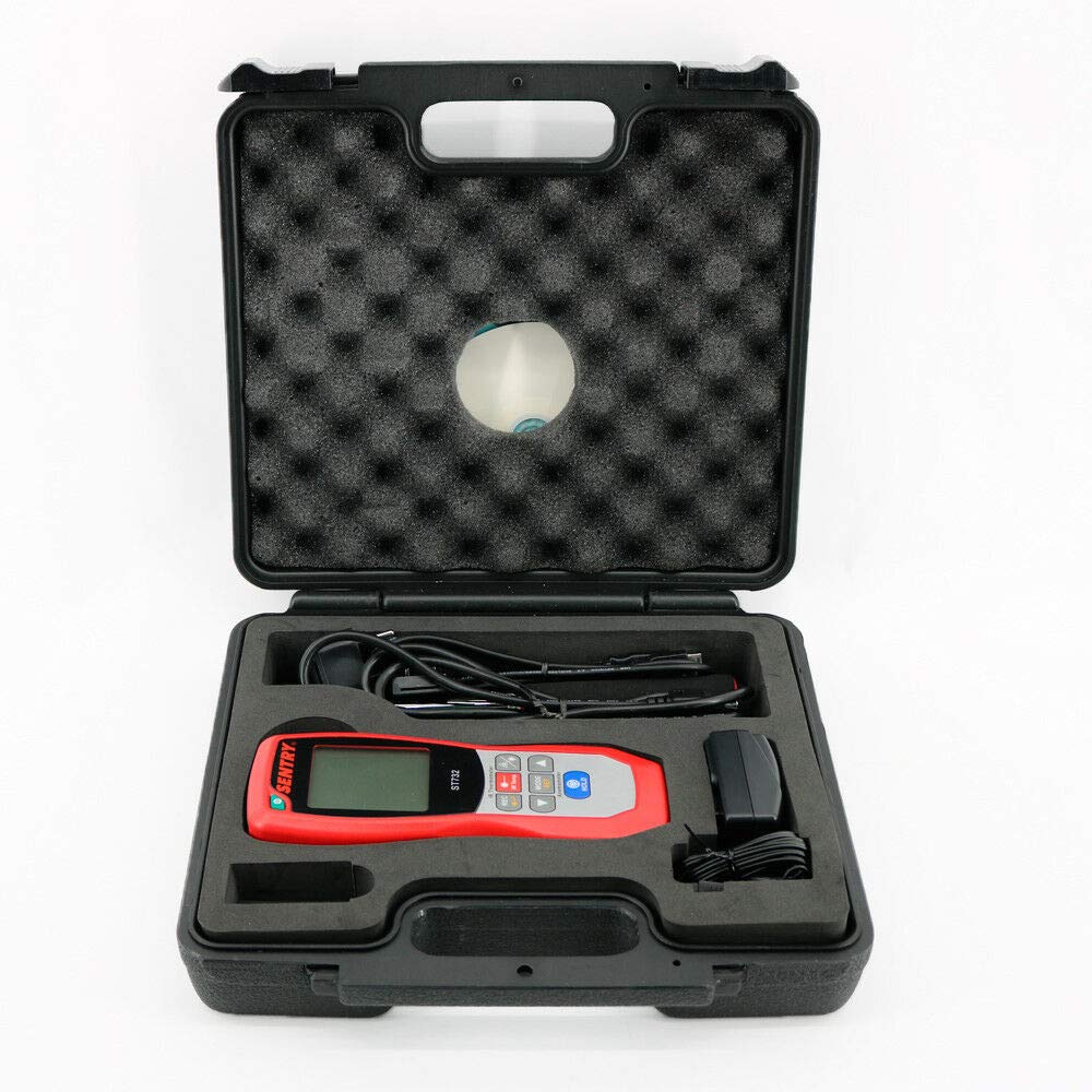 ST732 Handheld Hot Wire Anemometer with IR Thermometer - USB Digital Wind Speed Meter & Temperature Gauge for HVAC, Industrial, and Home Use