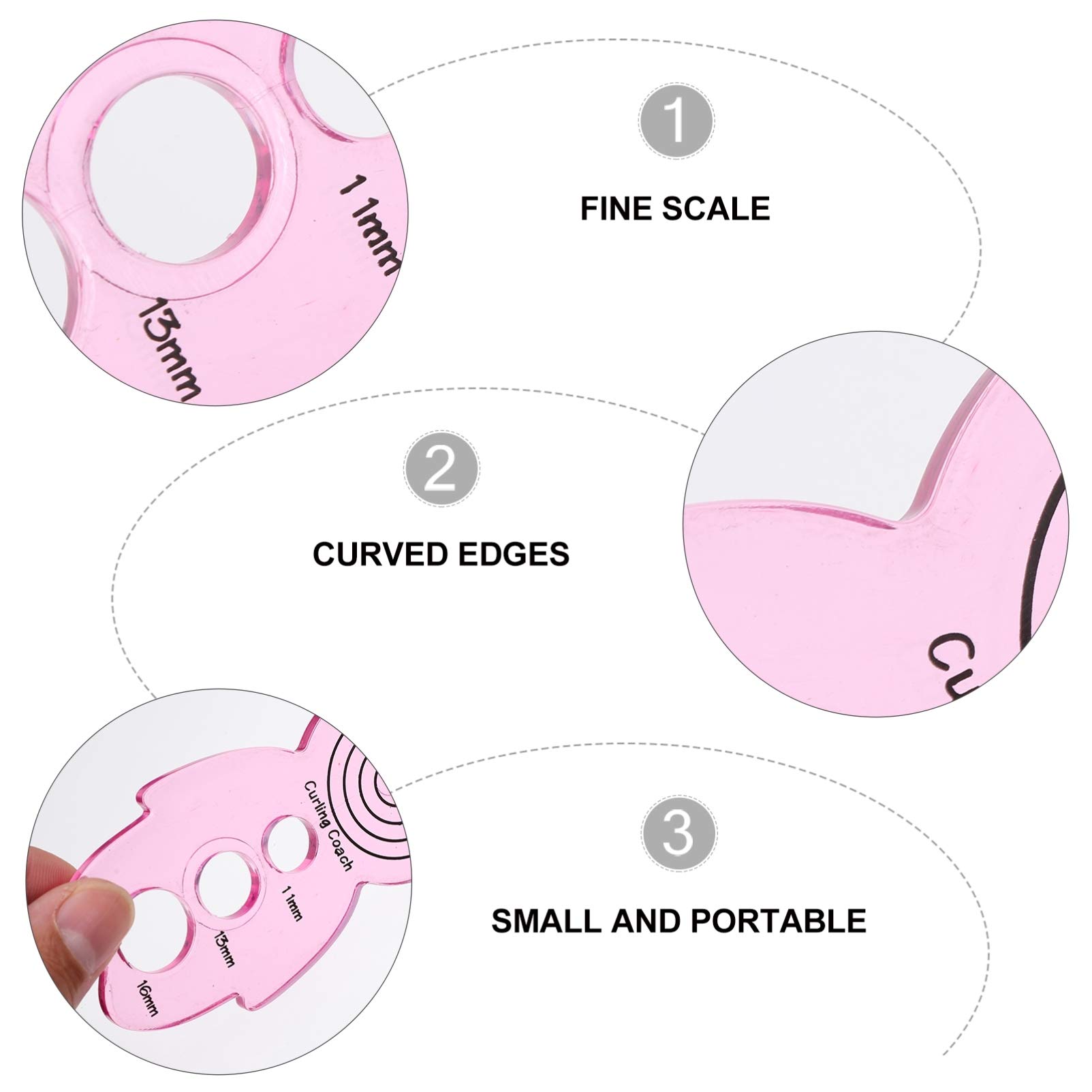 EXCEART 5-Piece Cute Doll-Shaped Paper Quilling Tool Set - Various Sizes for Origami, Paper Rolling & DIY Craft Projects - Perfect for Scrapbooking, Card Making & Home Decor