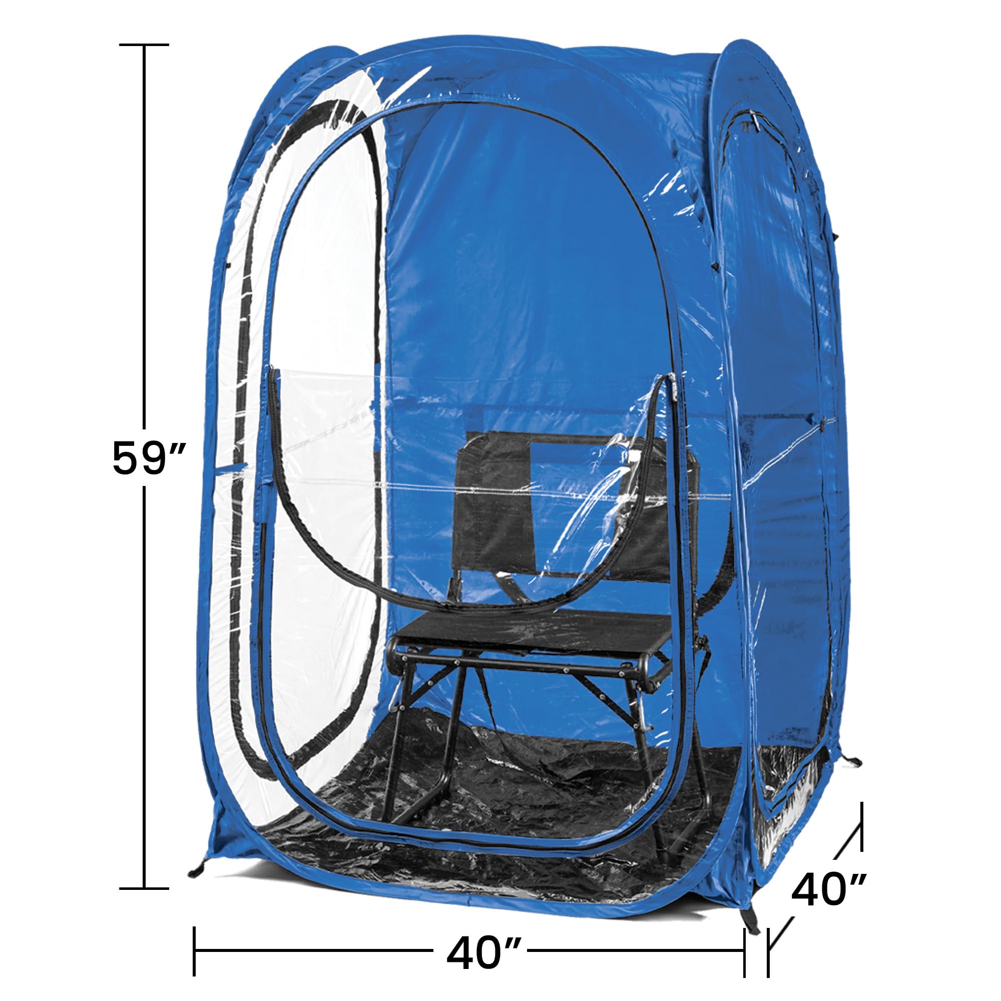 WeatherPod® The Original Shark Tank MyPod™ 1-2 Person Pop-Up Pod - Portable Outdoor Shelter for Camping, Beach, Sports Events - Stay Warm, Dry & Protected from Sun, Rain & Wind
