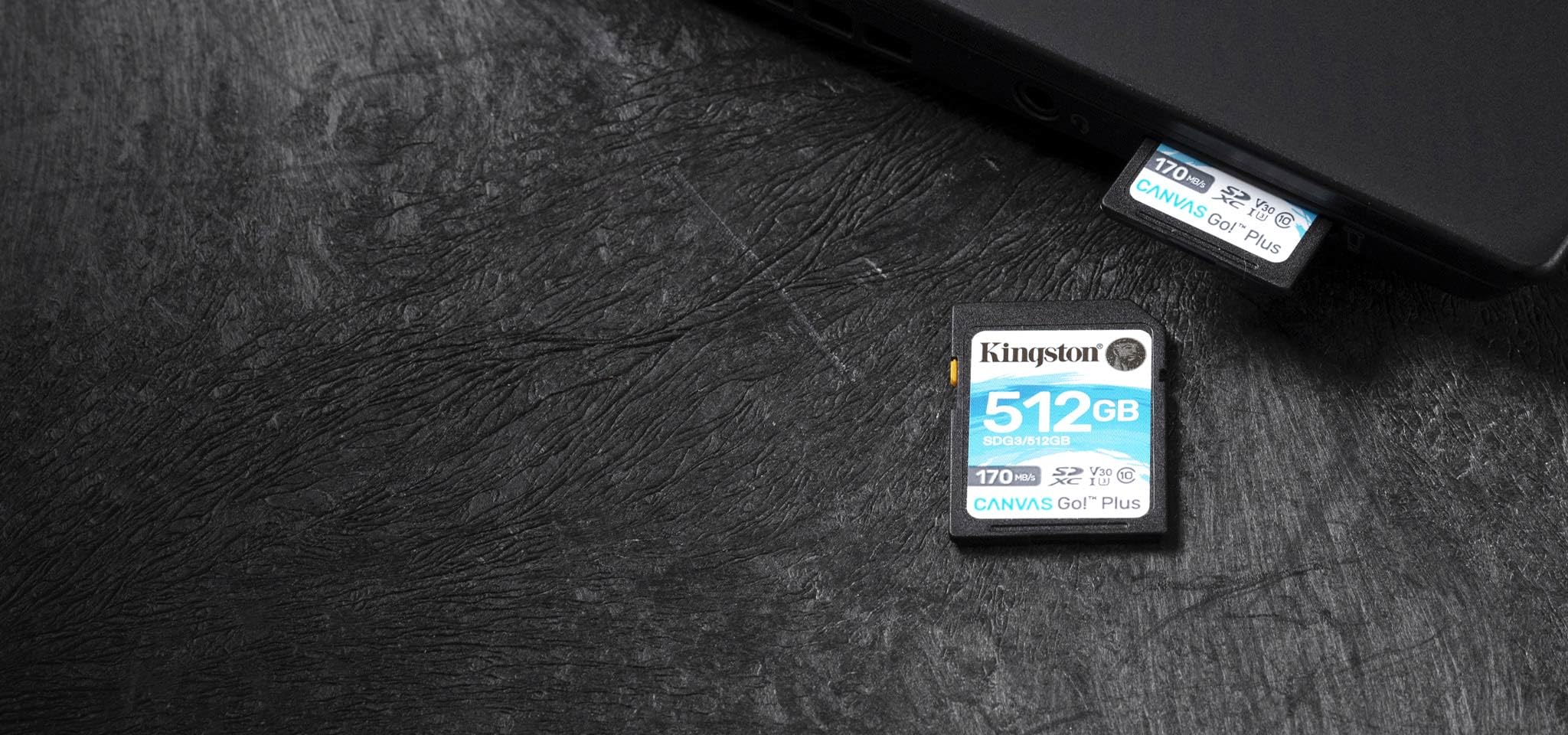 Kingston Canvas Go! Plus 1TB SDXC Memory Card - 170MB/s Read, UHS-I U3, V30, C10 - Perfect for 4K Video, DSLR Cameras & High-Speed Photography