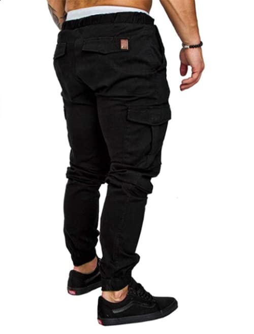 Men's Cotton Cargo Jogger Pants - Comfortable Athletic Sweatpants for Casual Wear, Workout & Lounge | Trendy Streetwear & Gym Essentials
