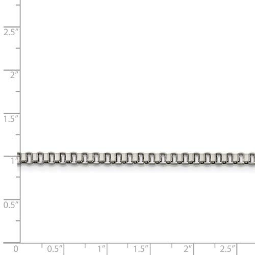 Stainless Steel 3.2mm Box Chain Necklace for Men & Women - 20 Inch Unisex Jewelry - Perfect for Everyday Wear, Gifts & Layering
