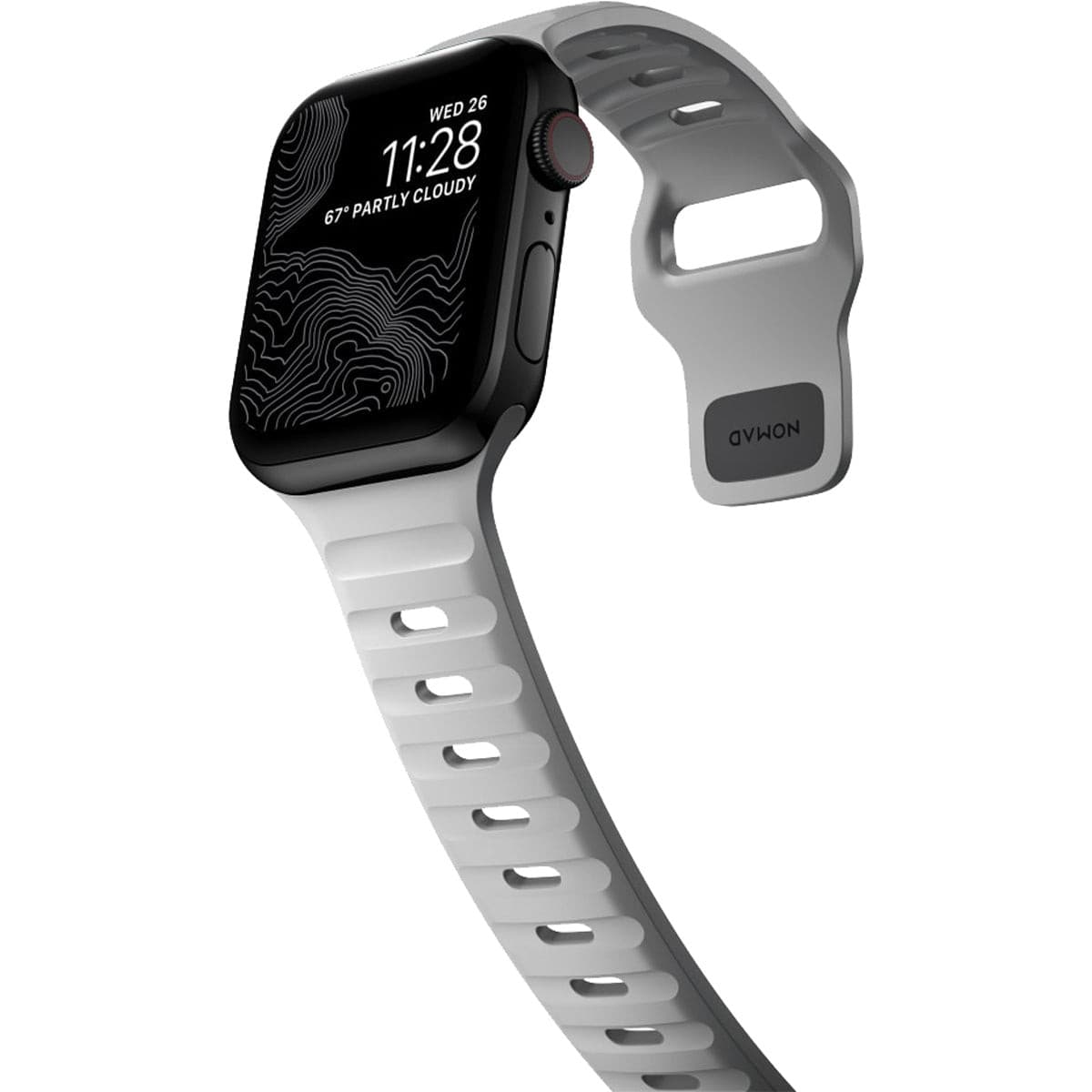 Nomad Sport Band for Apple Watch 40mm/41mm - Lunar Gray | Durable, Lightweight & Comfortable for Running, Workouts & Everyday Wear