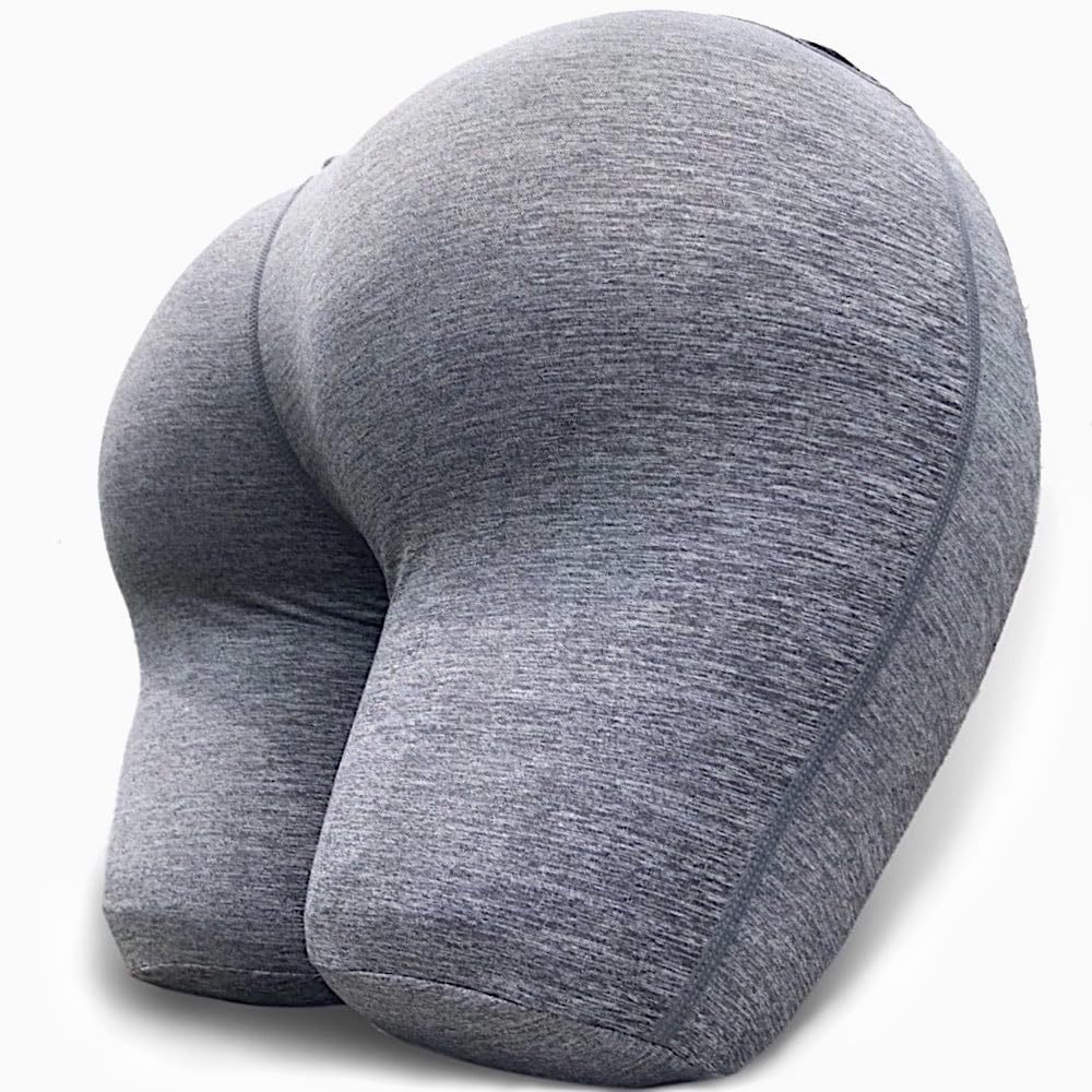 **Ergonomic Butt-Shaped Pillow for Back & Hip Support – Soft, Natural, Stress-Relieving Cushion with Yoga Pant Cover – Perfect for Side Sleepers, Office Chairs & Meditation**