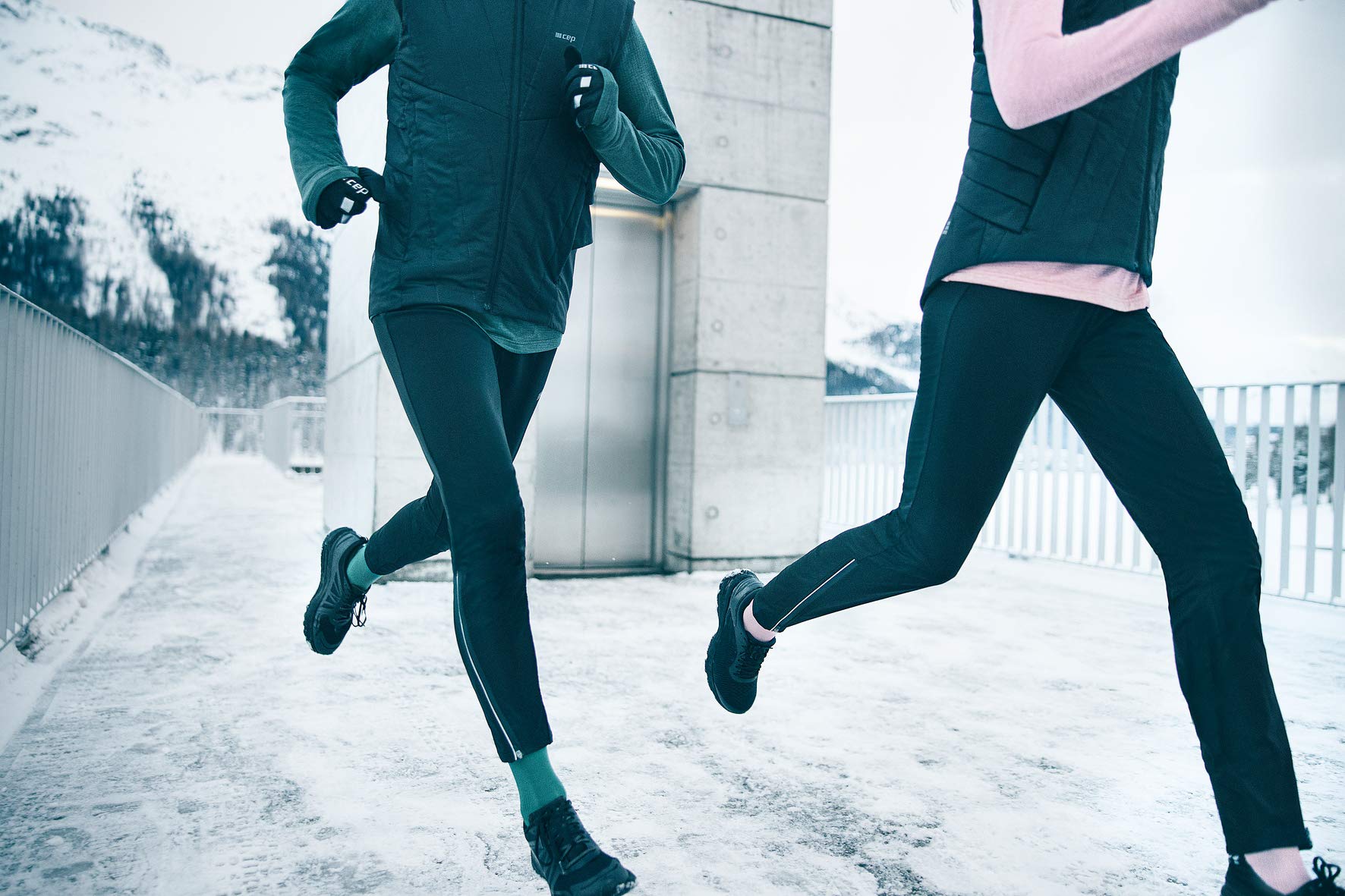 **CEP Women's Winter Run Pants - Black, Size S | Thermal Running Tights for Cold Weather & Outdoor Training**