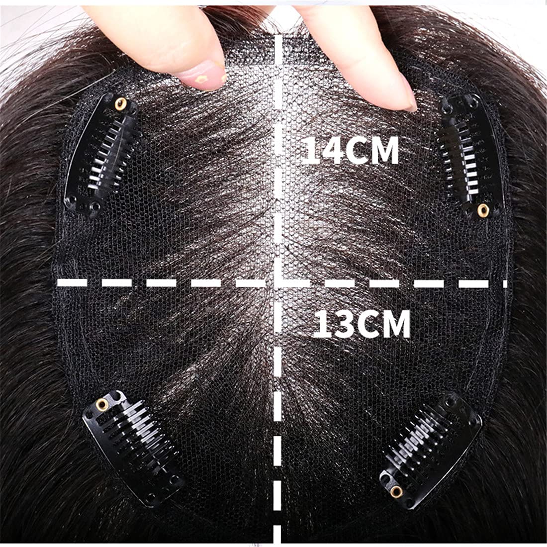 5x5.5 Inch Human Hair Forehead Topper Hairpiece | Handmade Swiss Lace Wiglet for Women with Thinning Hair | 14 Inch Natural Looking Hair Replacement | Perfect for Daily Wear, Special Occasions & Hair Loss Solutions