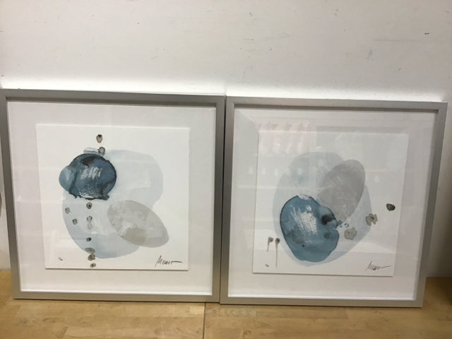 Agneta by S. Morrison 23x23 Pair - Authentic COA Included - Perfect for Home Decor, Wall Art & Gift Giving