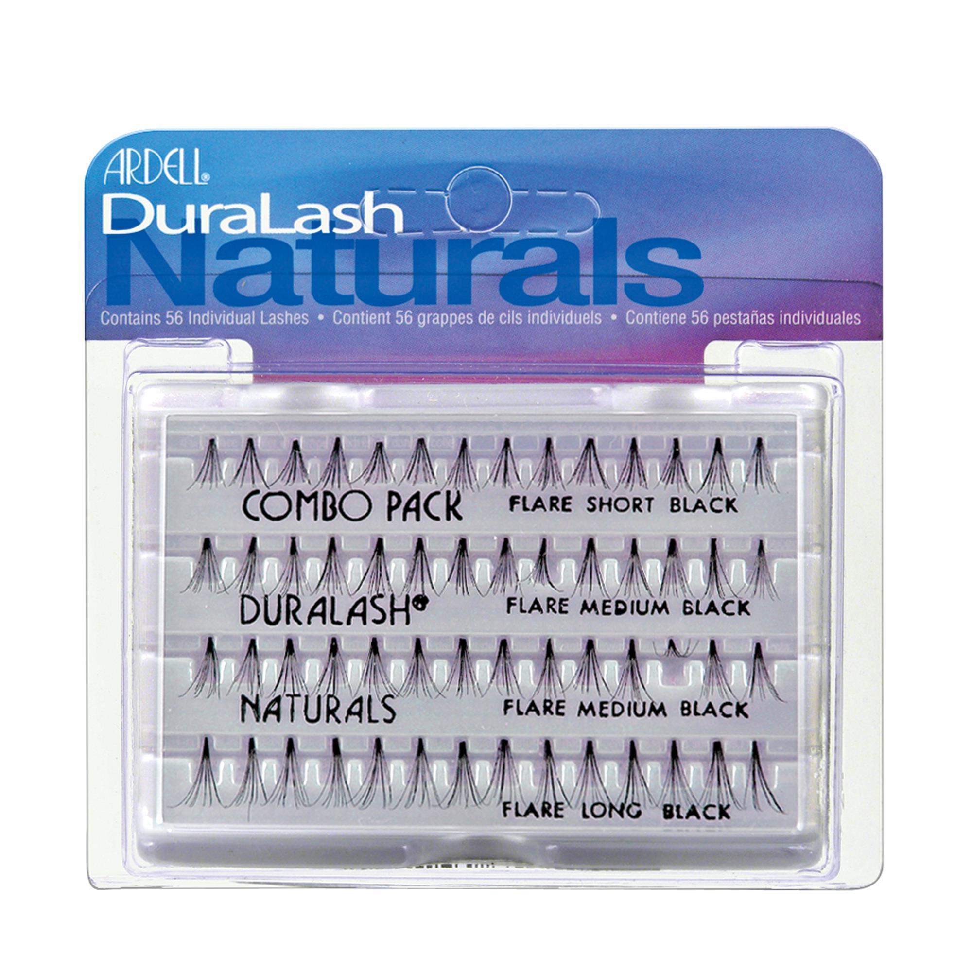 Ardell DuraLash Naturals Knot Free Individual Lashes - Black False Eyelashes for Natural Look | Perfect for Daily Wear, Special Occasions & Makeup Artists