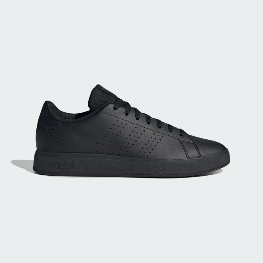 Adidas Men's Advantage Base 2.0 Triple Black Sneakers - Lightweight Running Shoes for Gym, Workout & Casual Wear