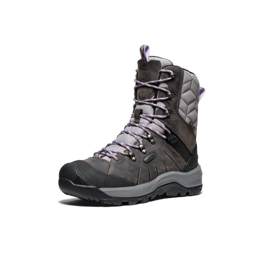 Women's Revel IV High Polar Waterproof Winter Boots - Steel Grey/Orchid Petal | Insulated Snow Boots for Hiking, Walking & Cold Weather Outdoor Activities