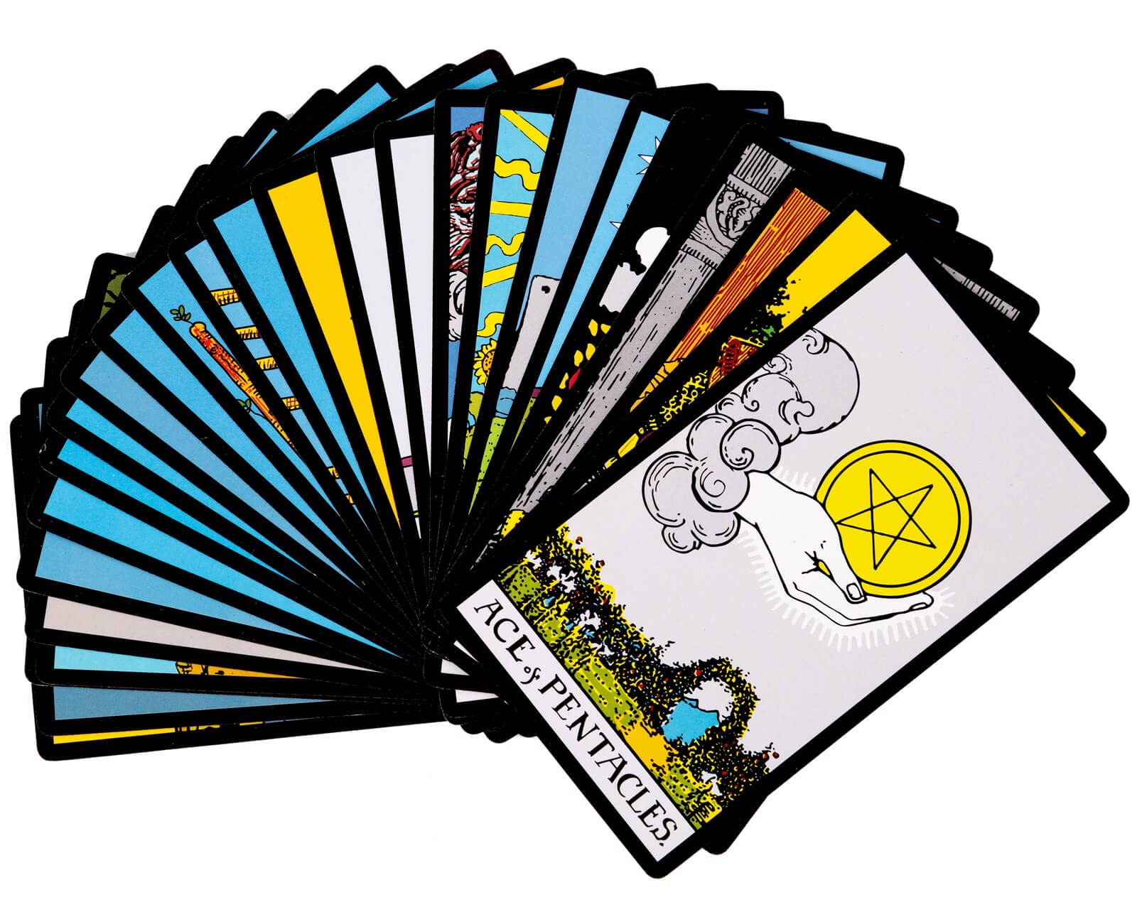 Vitacera Original Tarot Cards Deck with Guidebook & Linen Bag - Smith Classic Artwork, Standard Tarot Deck for Beginners to Advanced, Durable Divination Cards for Meditation, Self-Discovery & Spiritual Guidance