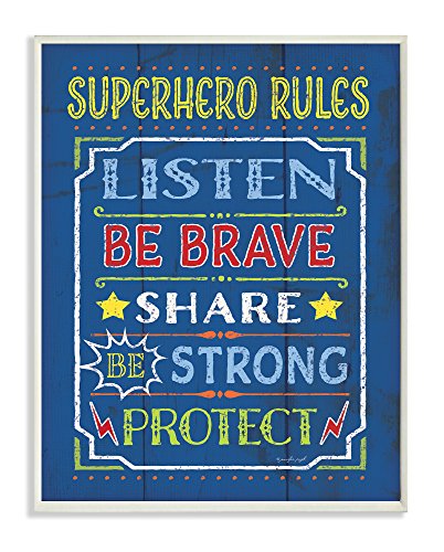 Superhero Rules in Blue