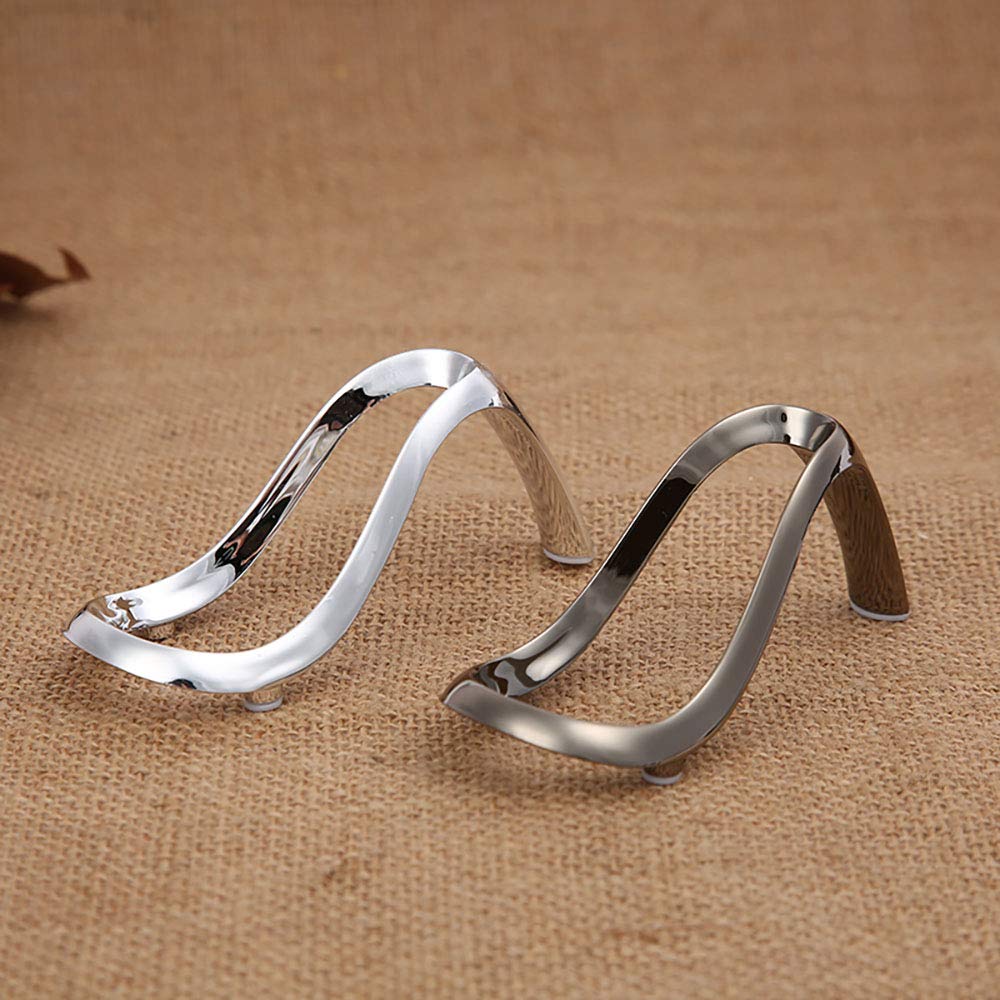 Stainless Steel Smoking Pipe Stand Holder - 3 Pack Metal Pipe Display Rack for Tobacco Pipes (Silver) | Perfect for Pipe Collections, Smoking Lounges & Gift Giving