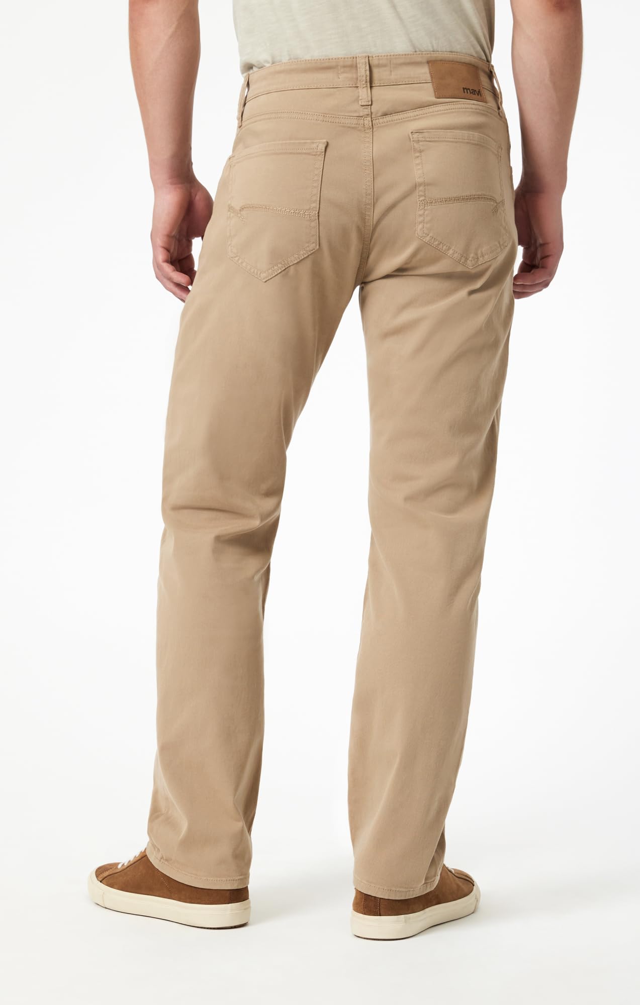 Mavi Matt Classic Men's Straight Leg Pants - Mid-Rise Relaxed Fit Work Pants for Men | Comfortable Office Wear & Casual Everyday Pants