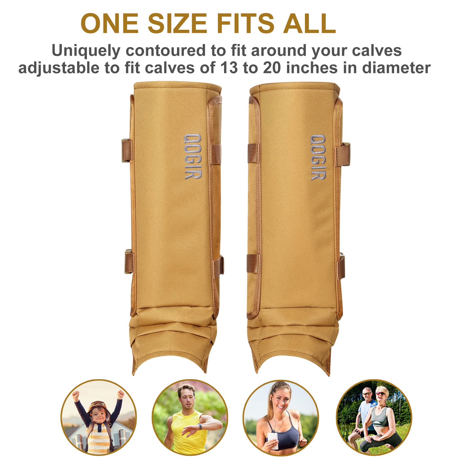 QOGIR Snake Guard Chaps - Full Leg Protection for Hunting & Outdoor Activities | Anti-Snake Bite, Briar & Thorn Proof Gaiters | Ideal for Hiking, Camping & Wilderness Exploration