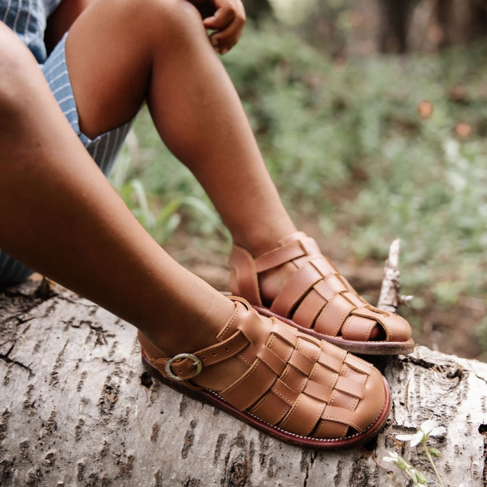 Aventura Kids Leather Sandals - Comfortable & Durable Leather Footwear for Boys & Girls - Perfect for Summer, Beach, and Outdoor Adventures