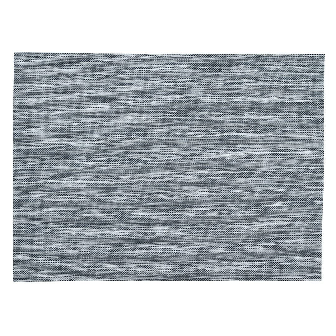 Premium 16x12 Inch Woven Vinyl Placemats Set of 6 - Stain-Resistant, Easy Clean Rectangle Table Mats for Dining Room & Restaurants | Elegant Gray Home Decor for Everyday Meals & Dinner Parties