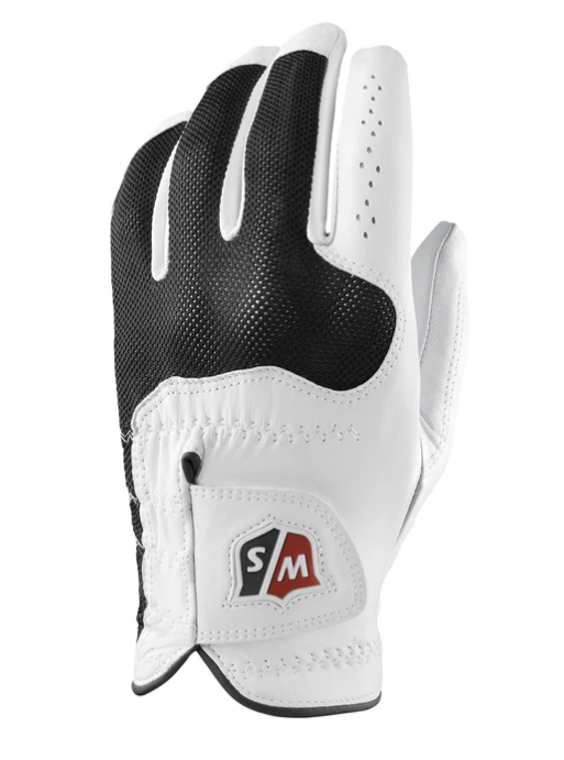 Wilson Staff Conform Glove - Men's Left Hand Golf Glove (White) | Premium Grip & Comfort for Golfers | Perfect for Driving Range & Tournament Play