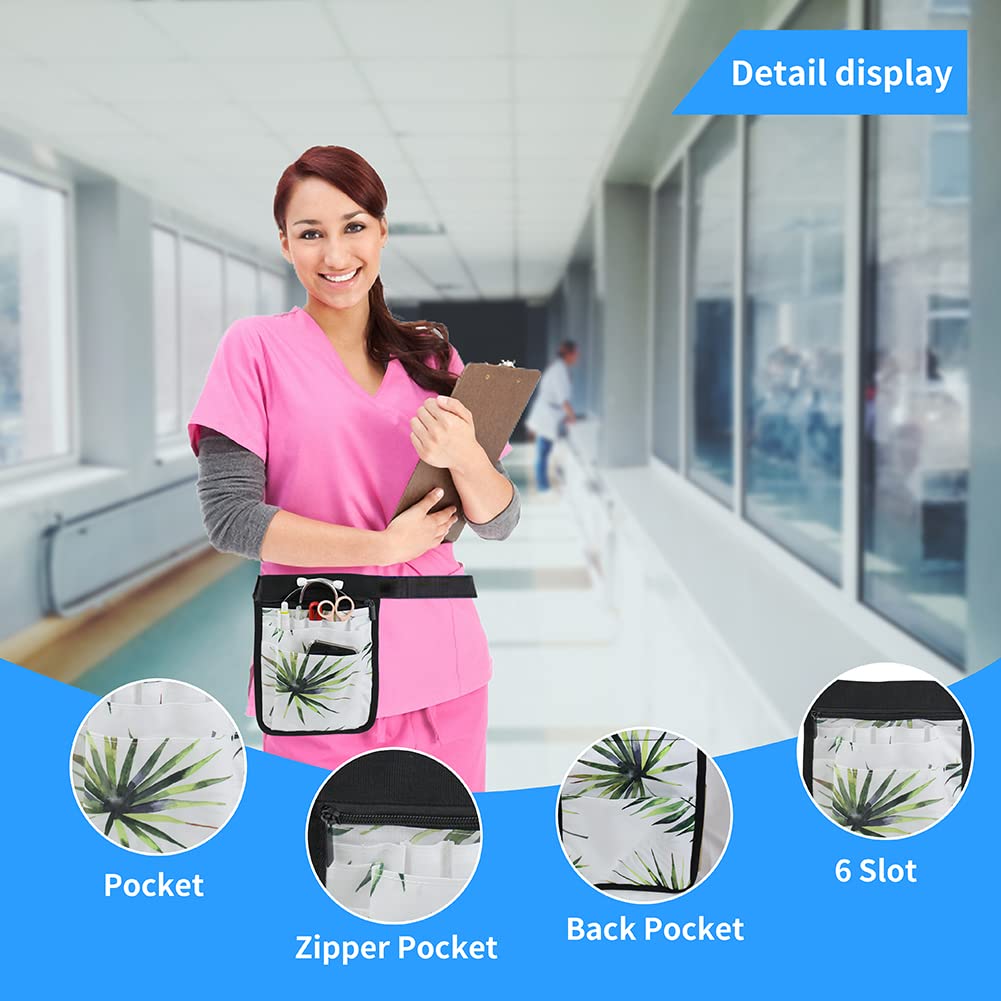 Nurse Fanny Pack - Adjustable Waist Bag with Multiple Compartments for Medical Equipment | Practical Nurse Tool Belt & Storage Organizer | Perfect for Nurses, Nursing Students & Healthcare Professionals (Maple Leaf Design) - Ideal for Hospital Shifts, Clinical Rotations & Emergency Medical Services