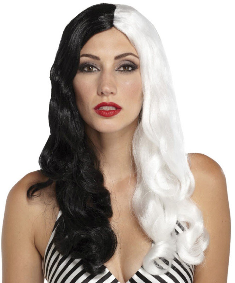 Morris Costumes Vampiress Wig - Long Black Gothic Vampire Wig for Women - Perfect for Halloween, Cosplay, and Theatrical Performances