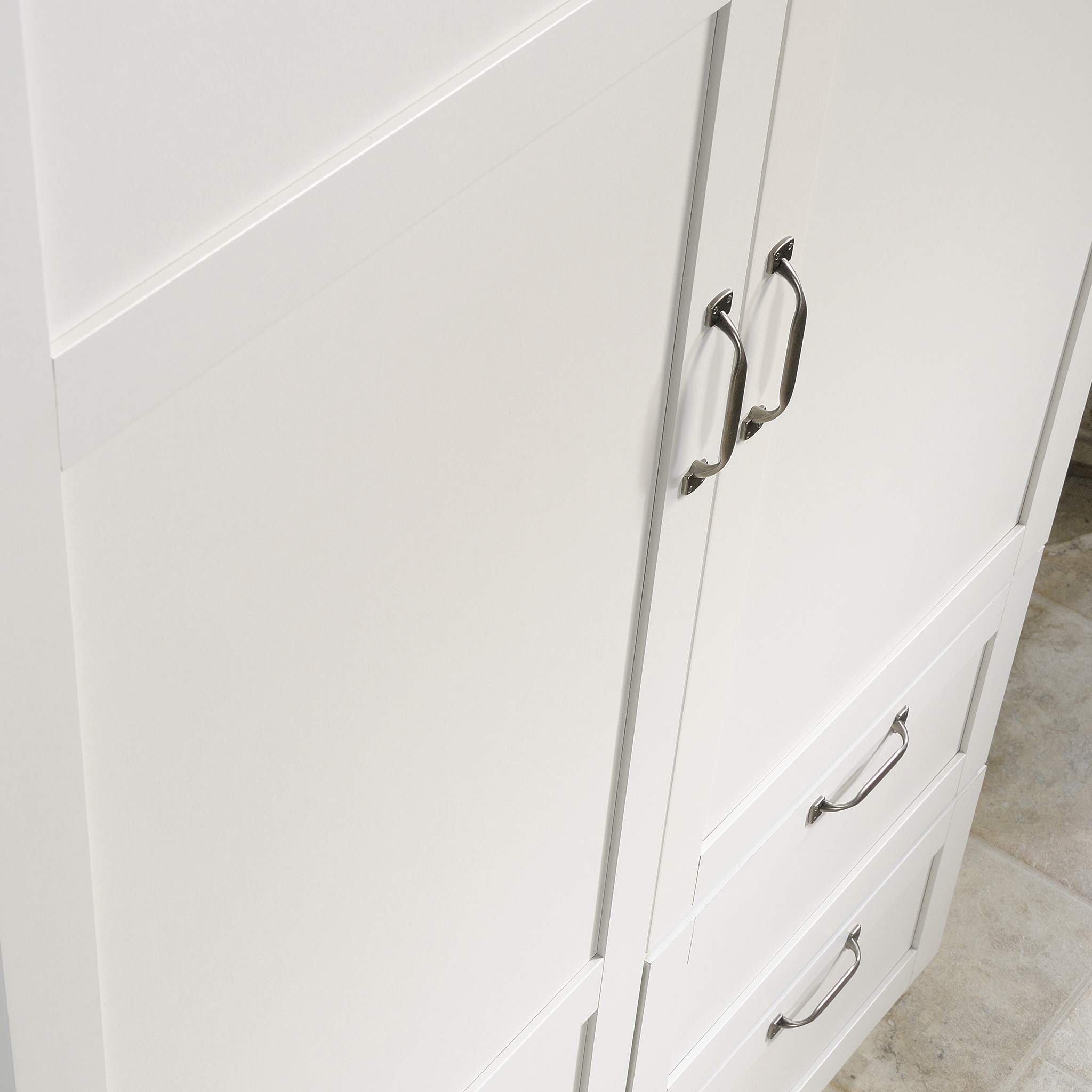 Sauder Soft White Wardrobe Storage Pantry Cabinet - 40