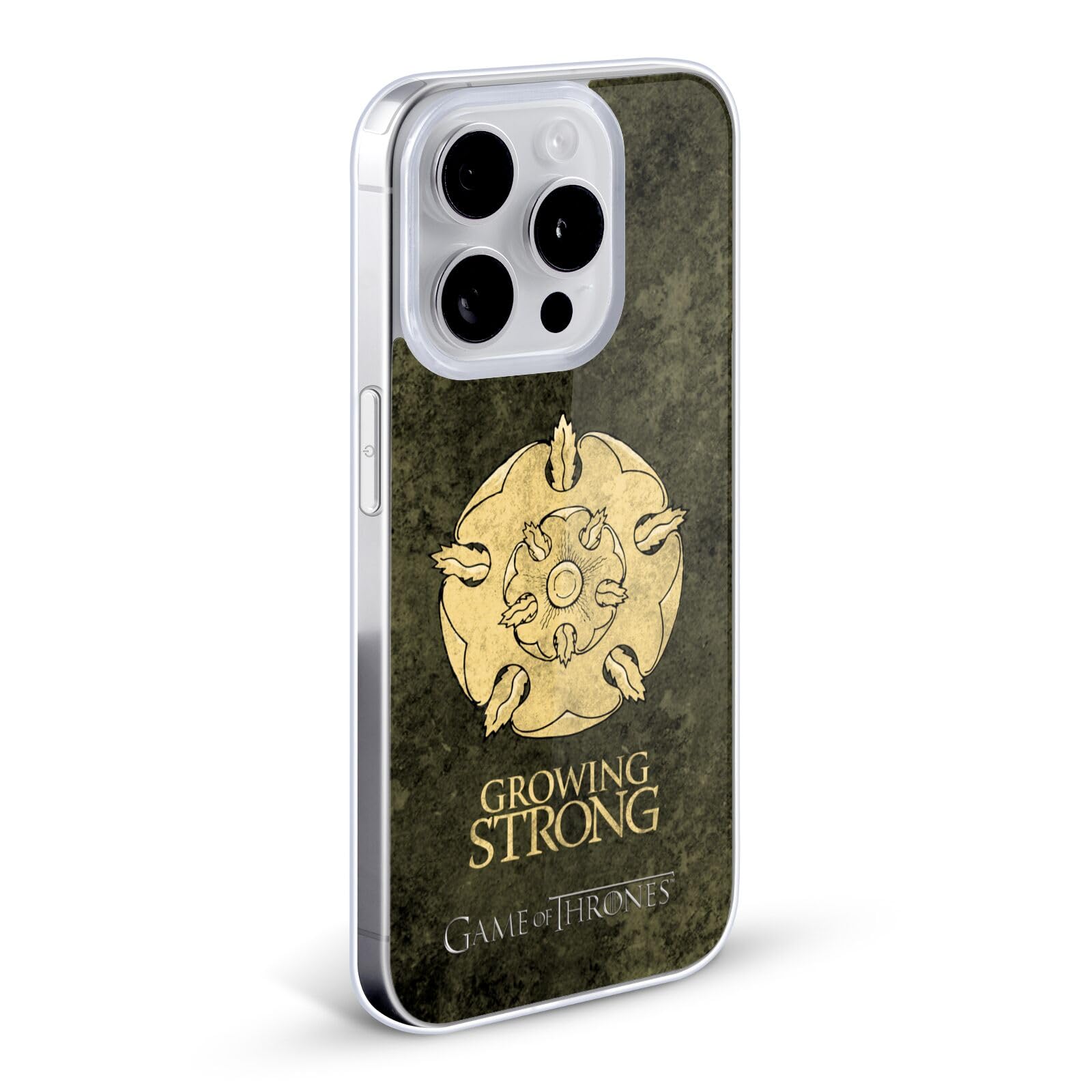 Head Case Designs HBO Game of Thrones Tyrell Dark Distressed iPhone 13 Pro Case - Officially Licensed Soft Gel Cover with Sigil Design for Fans & Collectors