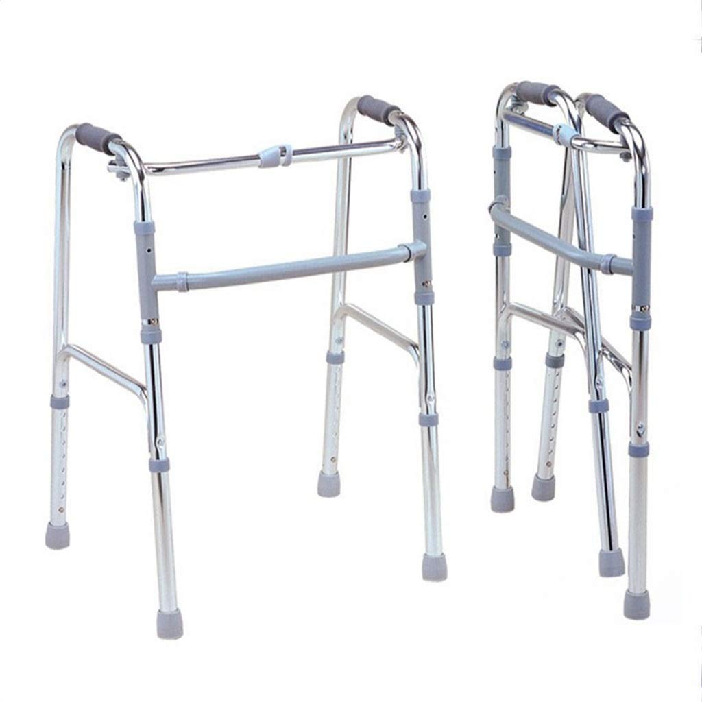 Ultra Narrow Folding Walker for Seniors - Lightweight Adjustable Height Mobility Aid for Elderly & Disabled - Perfect for Indoor Use & Travel Assistance