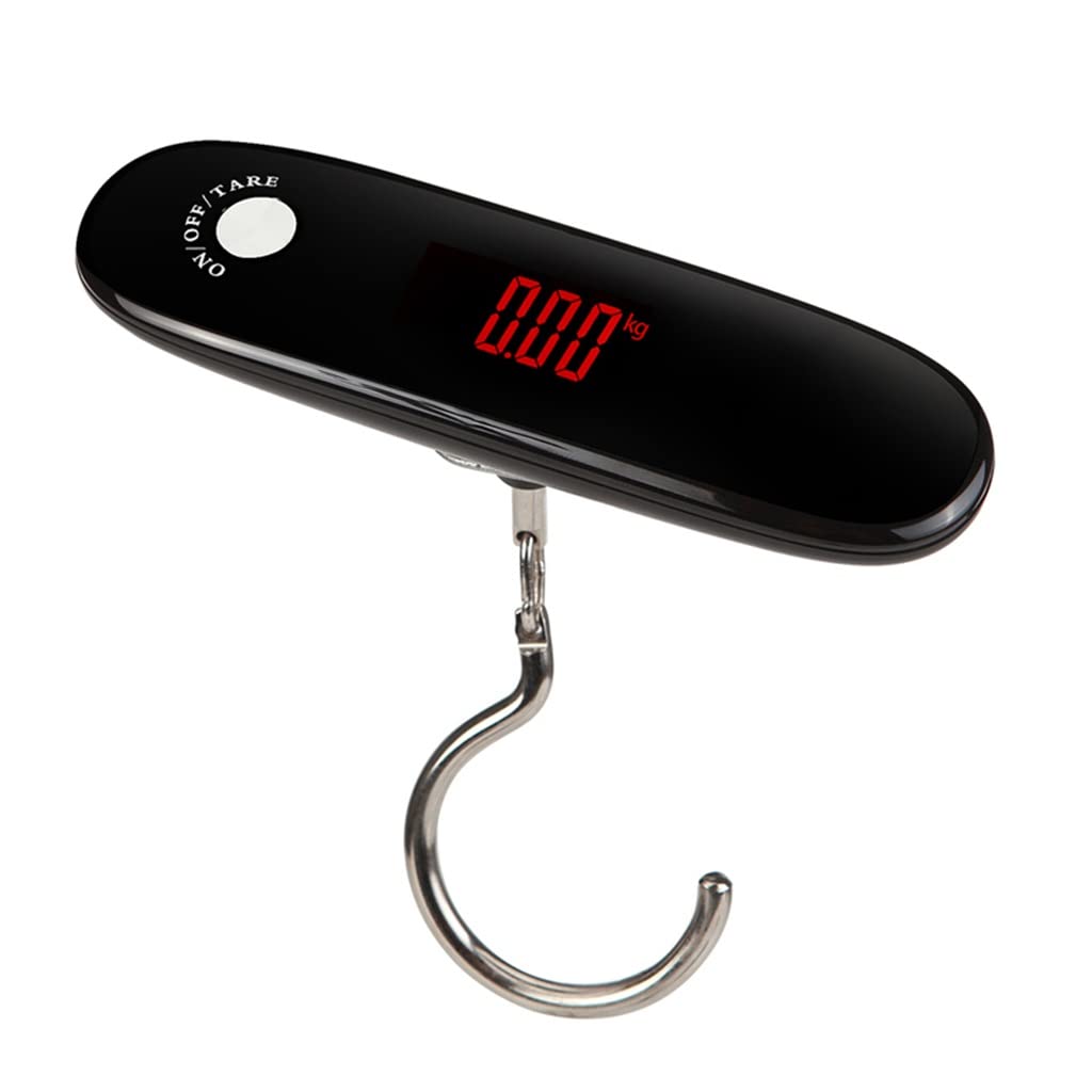 Digital Luggage Scale 50kg/110lb with 10g Precision | Portable Handheld Electronic Hanging Scale for Travel, Fishing & Kitchen Use | Compact Suitcase Weighing Tool with Hook