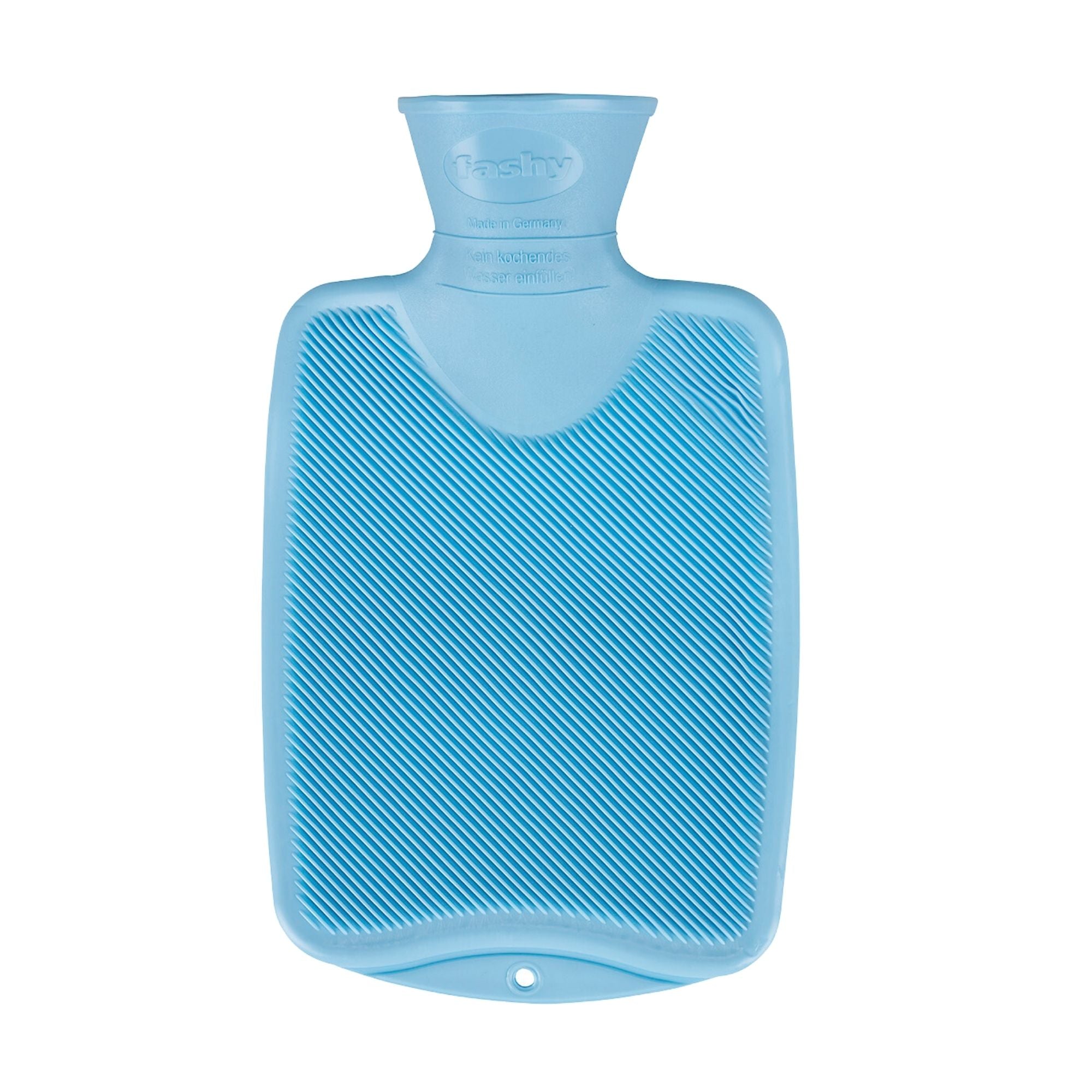 0.8L Baby Blue Fashy Hot Water Bottle - Warm & Comfortable for Cramps, Cold Nights & Pain Relief - Perfect for Home, Office & Travel Use
