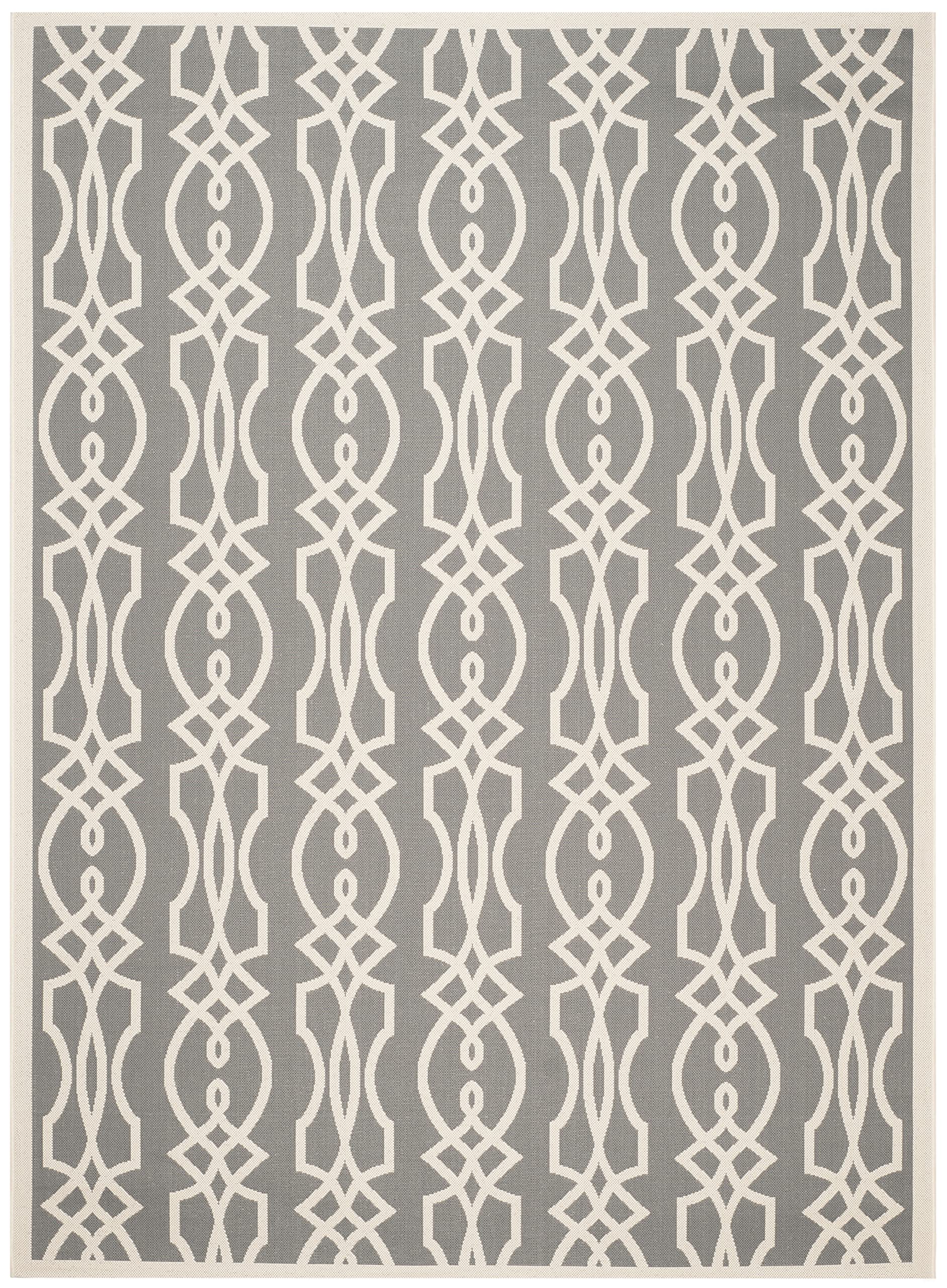 Martha Stewart x Safavieh 8x11.2 ft Cement Indoor Outdoor Waterproof Rug - Easy Clean, Stain Resistant for Patio, Backyard, Mudroom, Porch, Deck & High Traffic Areas