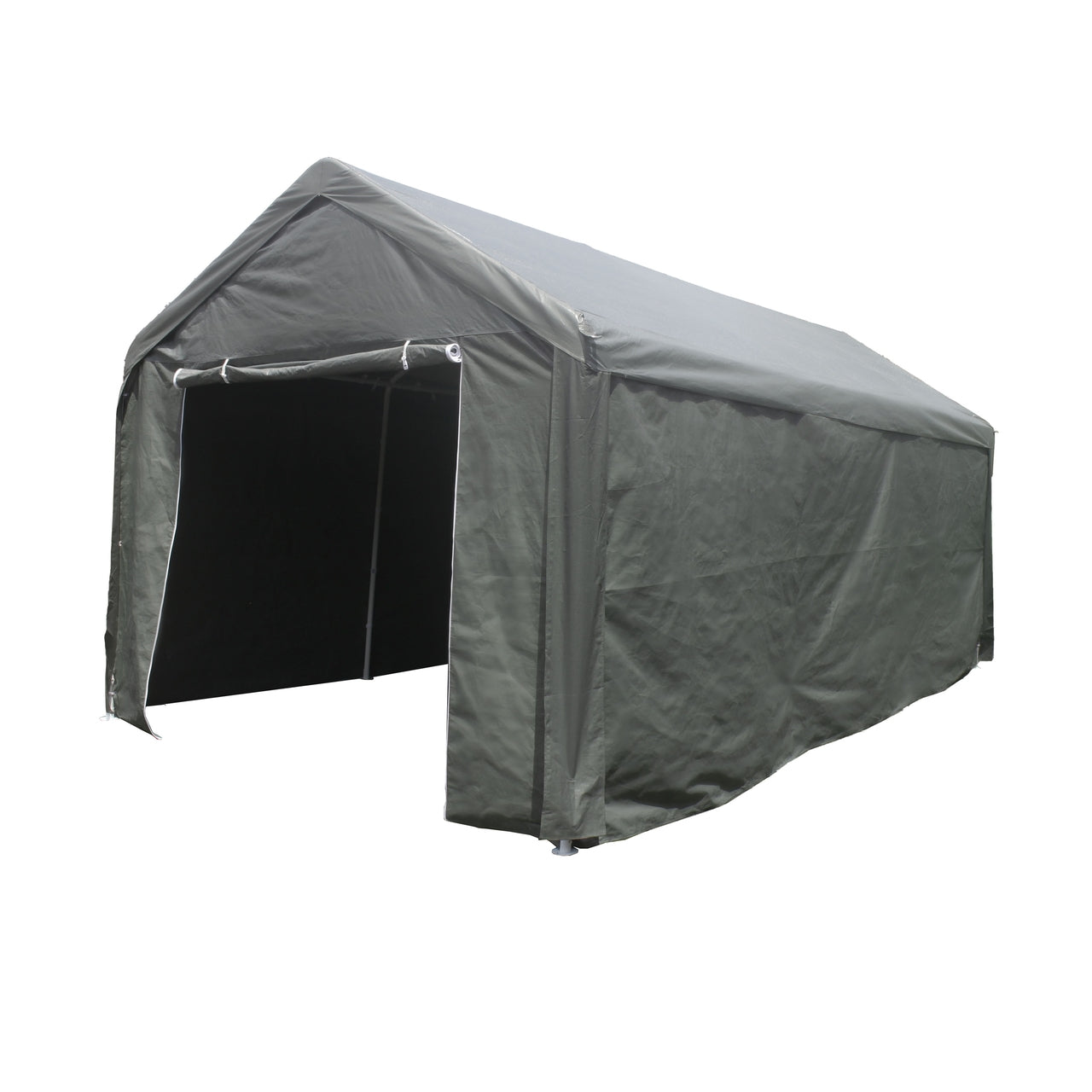 Heavy Duty 10x20 FT Aleko Outdoor Carport Canopy Tent - Gray Weatherproof Shelter for Cars, Trucks & Outdoor Storage | Perfect for Driveway, Backyard & RV Protection