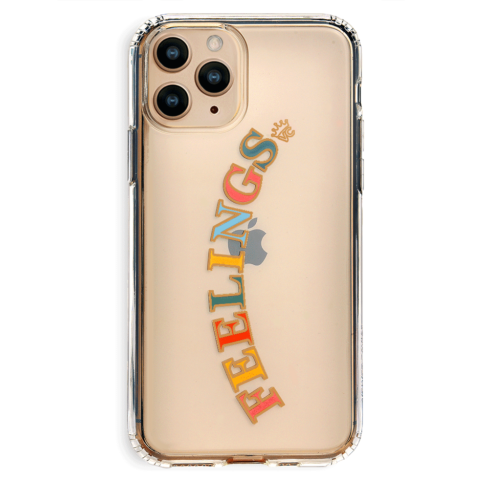 Feelings Clear iPhone Case - Ultra Slim Protective Cover for iPhone [Model] - Shatterproof & Scratch-Resistant - Perfect for Everyday Use, Travel, and Work