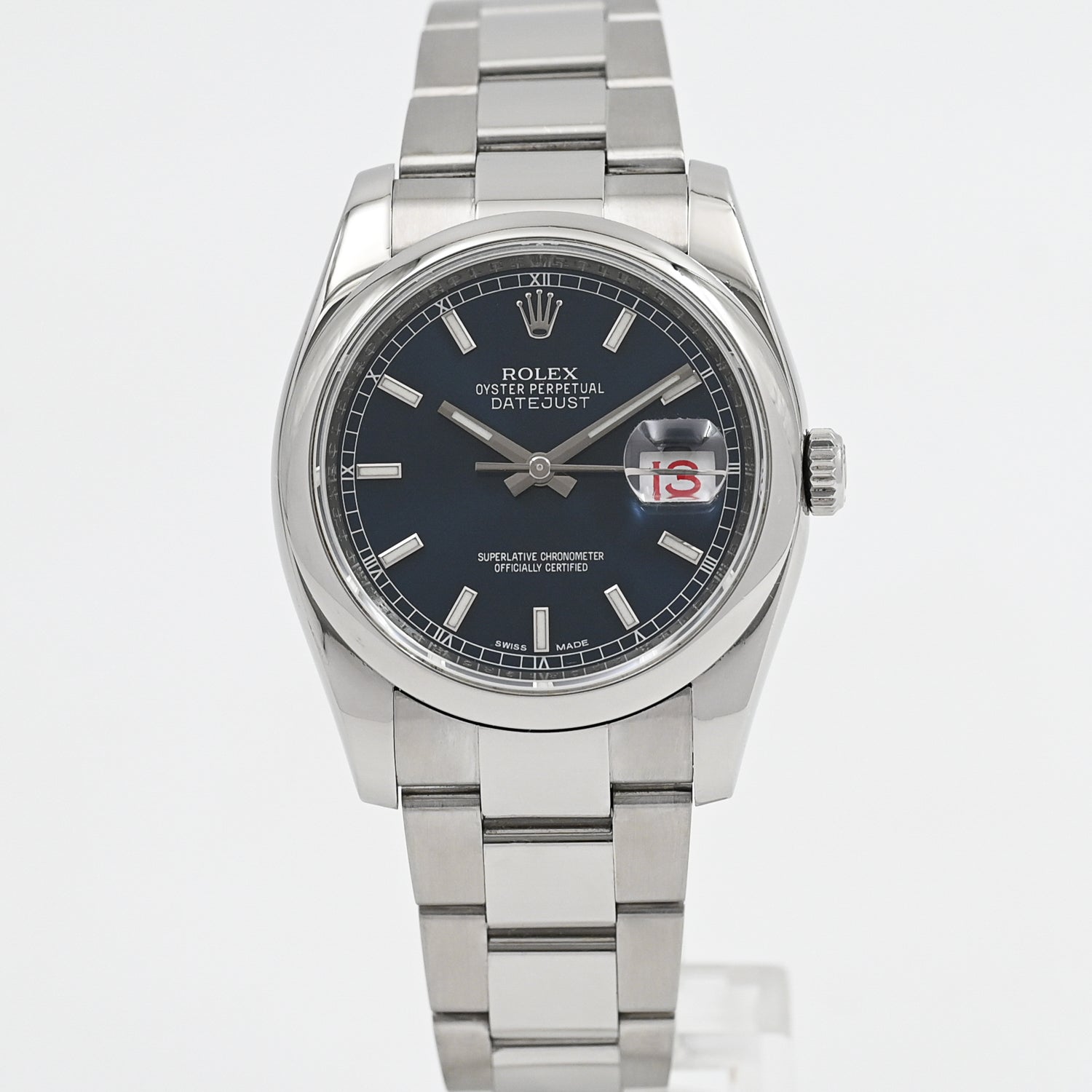 Rolex Datejust 36 Stainless Steel Watch - 2014 Model | Luxury Automatic Timepiece for Men | Perfect for Business, Formal Events & Everyday Wear
