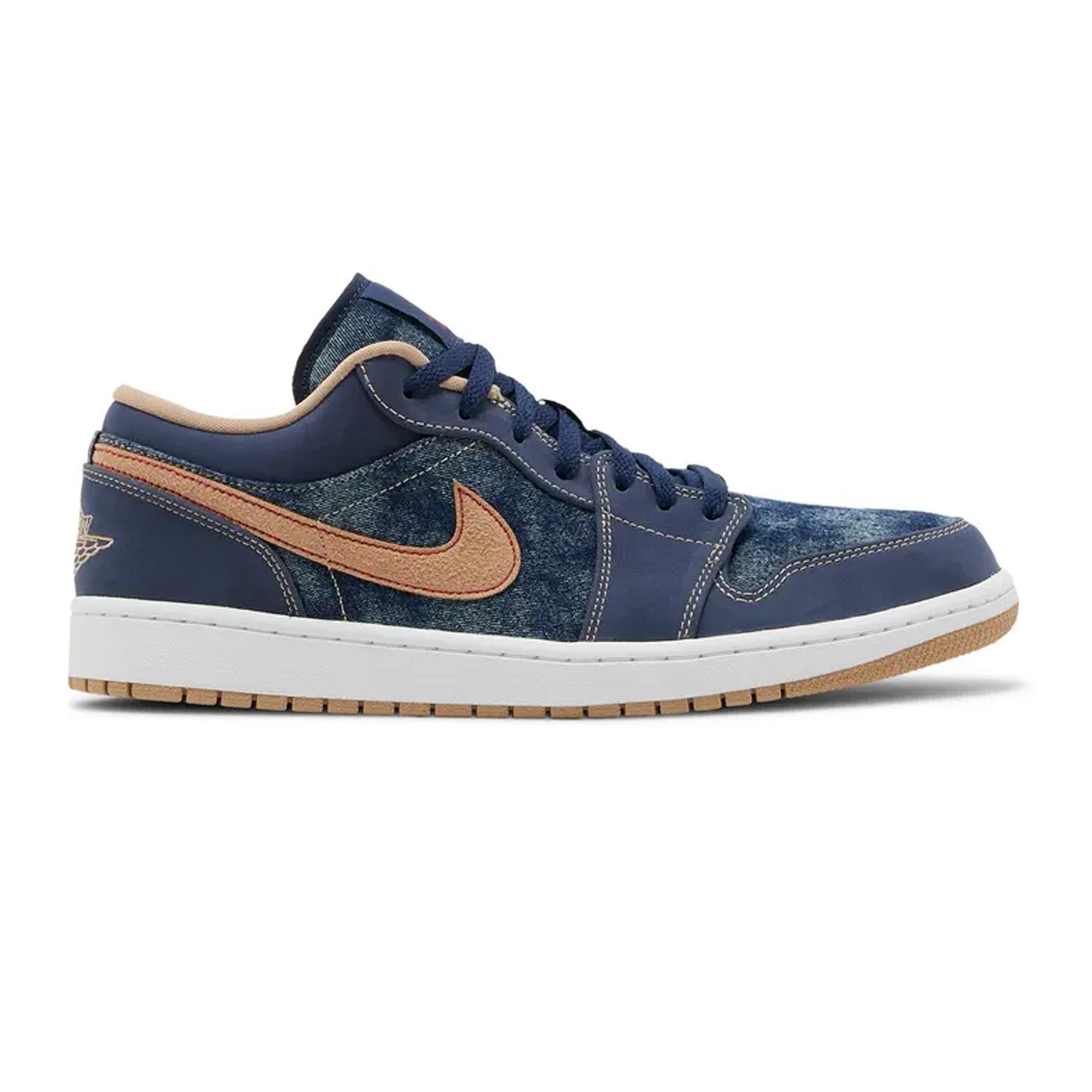 Air Jordan 1 Low SE Denim GS Sneakers for Girls (2021) - Comfortable Basketball Shoes for School, Sports & Casual Wear