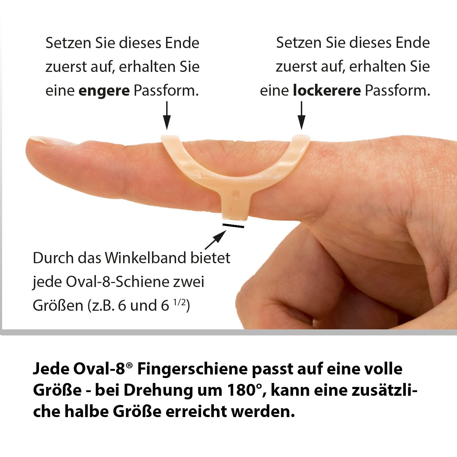 3 Point Products Oval-8 Finger Splint Kit - Adjustable Finger Brace for Mallet Finger, Trigger Finger & Arthritis Relief - Ideal for Typing, Sports & Daily Activities