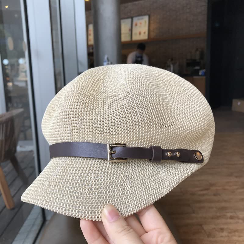 Stylish Women's Wide Brim Straw Sun Hat - Adjustable Octagonal Beach Hat for Summer, Breathable Mesh Design - Perfect for Beach Vacations, Pool Parties & Outdoor Activities