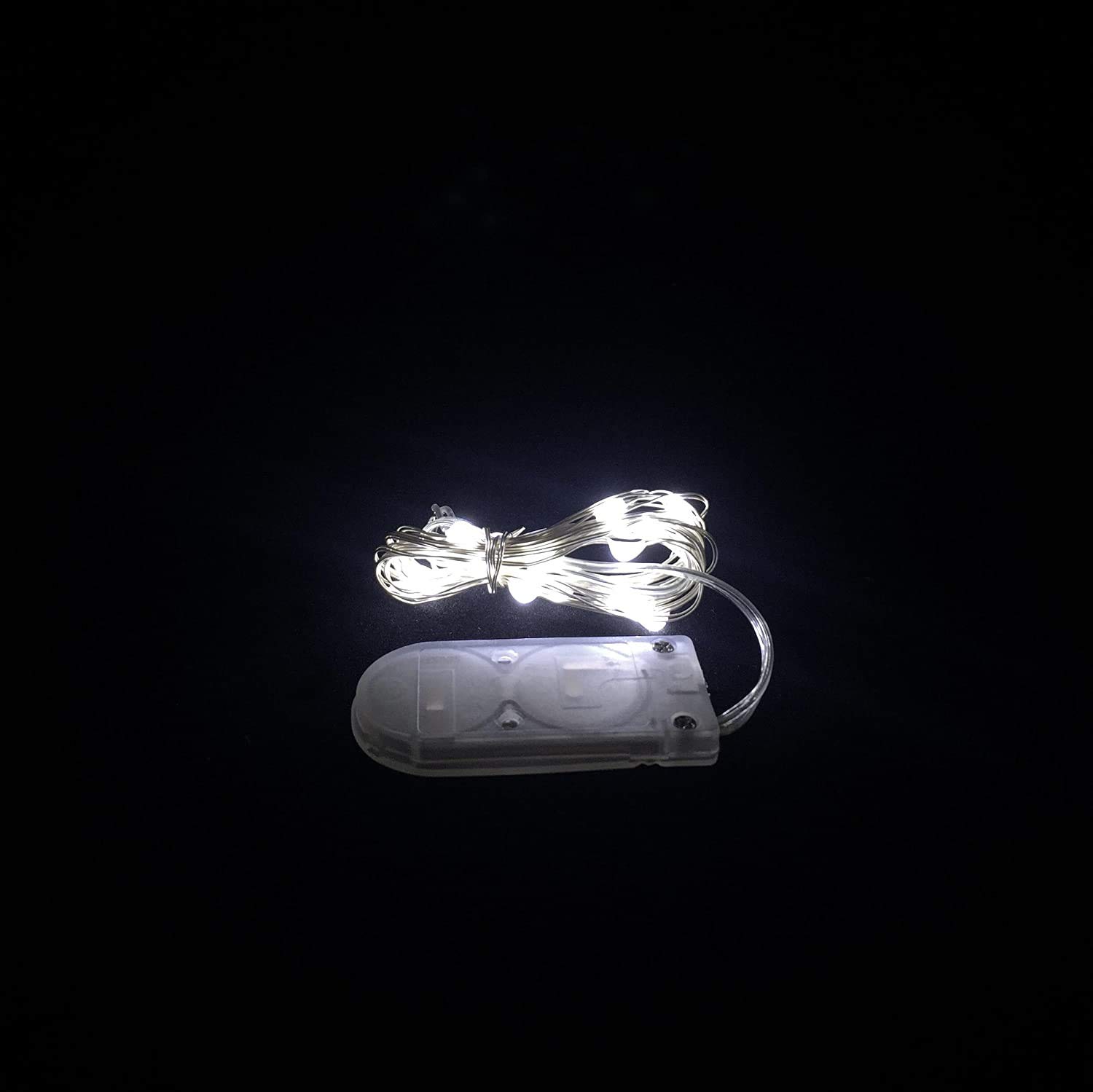 Micro LED Fairy Lights - 6 Strings (3 Packs of 2) White Battery Operated Twinkle Lights for Bedroom, Wedding, Party & Home Decor