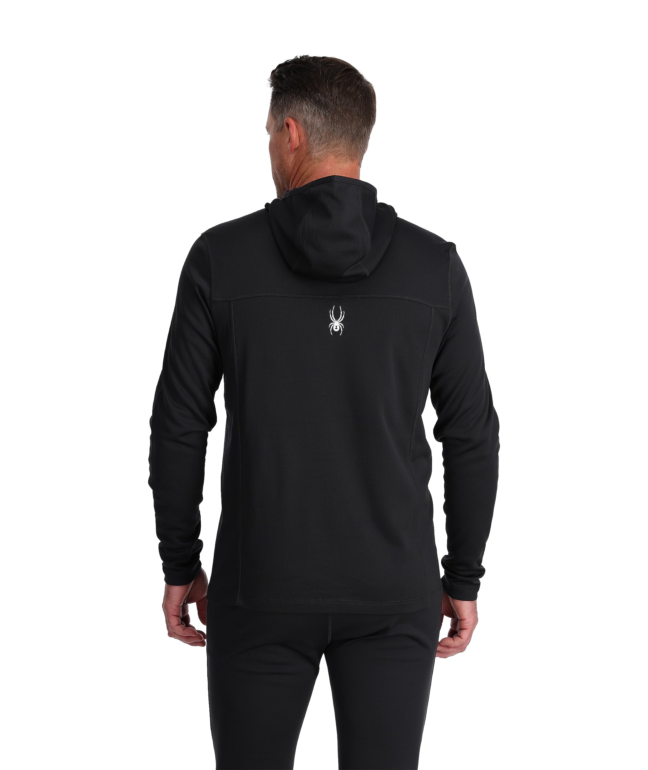 Spyder Men's Charger Hoodie Baselayer - Thermal Ski Jacket for Cold Weather - Perfect for Skiing, Snowboarding & Winter Outdoor Activities