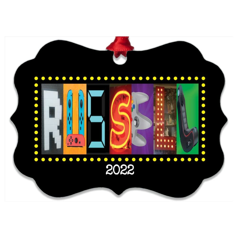 Custom Metal Video Game Christmas Tree Ornament - Personalized 3
