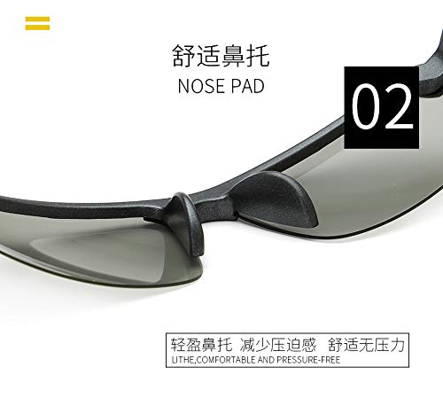 Polarized Sunglasses for Men - UV Protection, Anti-Glare Sports & Outdoor Glasses for Driving, Cycling, Fishing - Stylish Mirror Lens Shades for Active Lifestyle