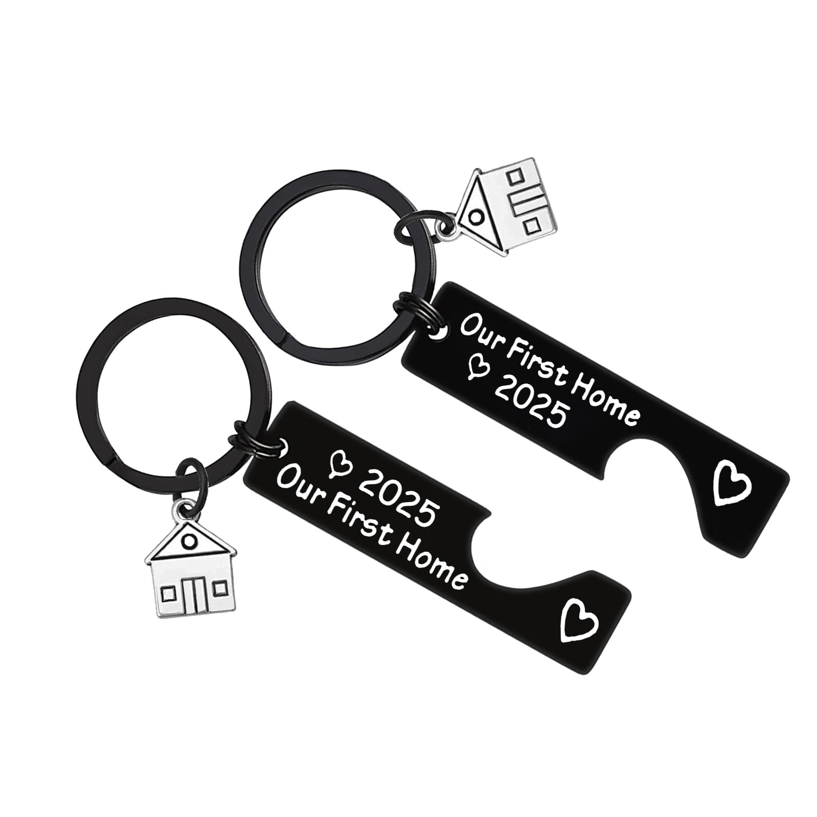 Our First Home 2025 Keychain - New House Keychain Gift for Couples, Friends & Family - First Homeowner Gift Idea - Perfect Housewarming Present for New Homeowners - Great for House Keys, Welcome Gifts & New Home Celebrations