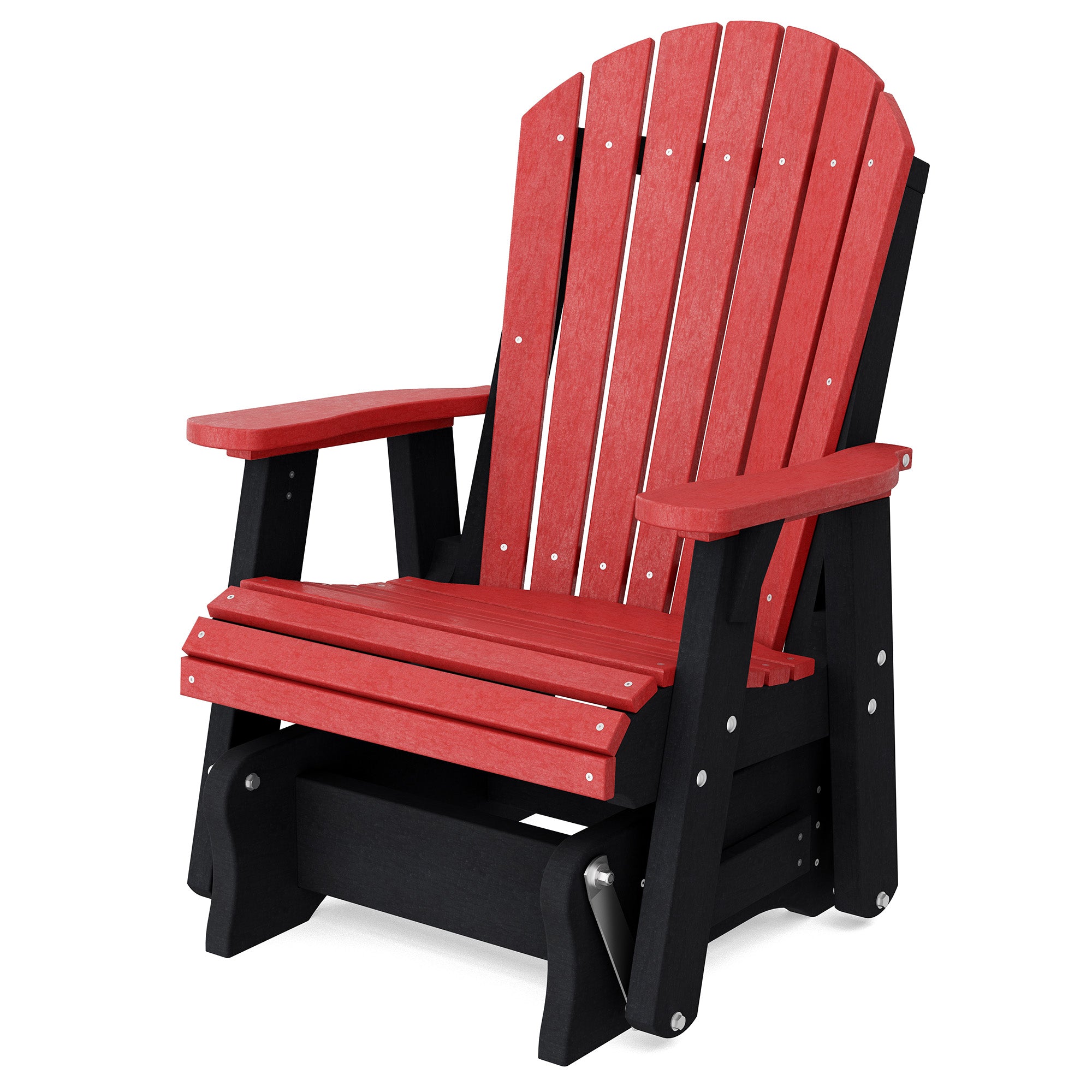 Heritage Single Glider Rocking Chair - Classic Wooden Nursery Glider for Baby Room, Breastfeeding & Relaxation - Perfect for Nurseries, Bedrooms & Living Rooms