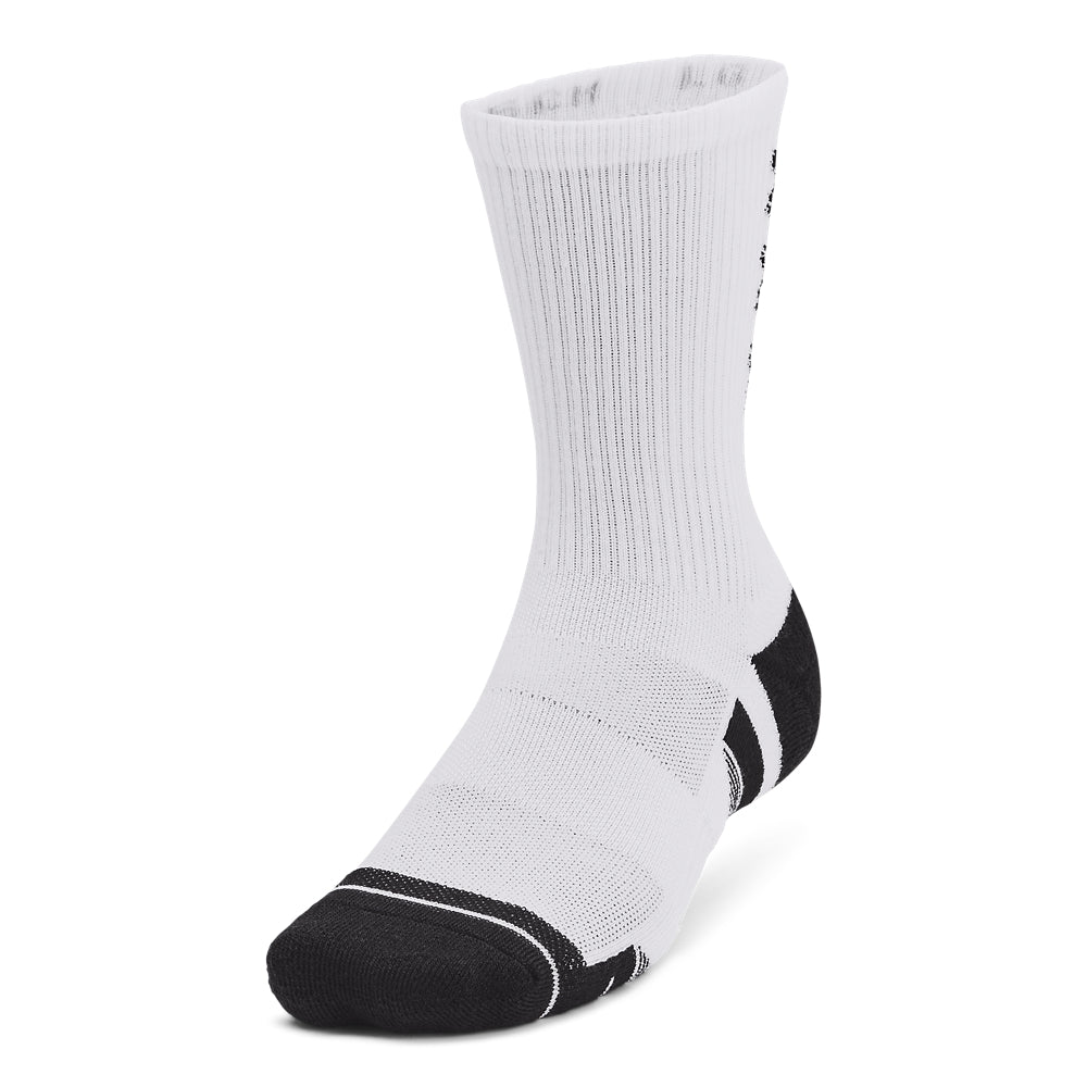 Under Armour Performance Tech Crew Socks 3-Pack for Men & Women - Moisture-Wicking Athletic Socks for Running, Gym & Sports