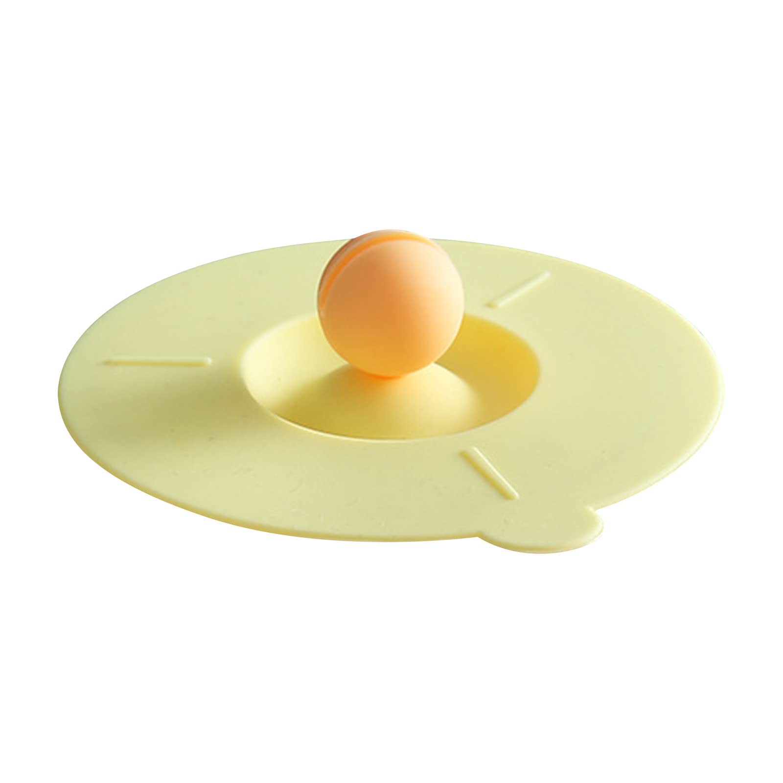 Premium Food-Grade Silicone Cup Cover - Leakproof & Dustproof Seal Lid for Coffee Mugs, Glasses & Travel Cups (Yellow, One Size) - Ideal for Home, Office & Outdoor Use