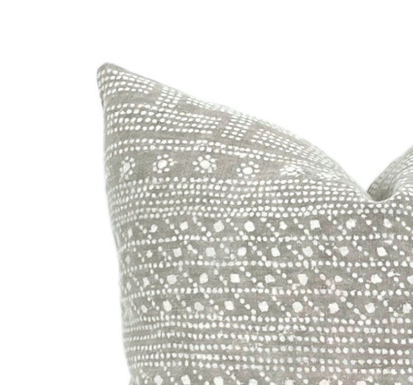 READY TO SHIP Turandot Sterling Silver Pillow Cover - Elegant Home Decor for Living Room & Bedroom