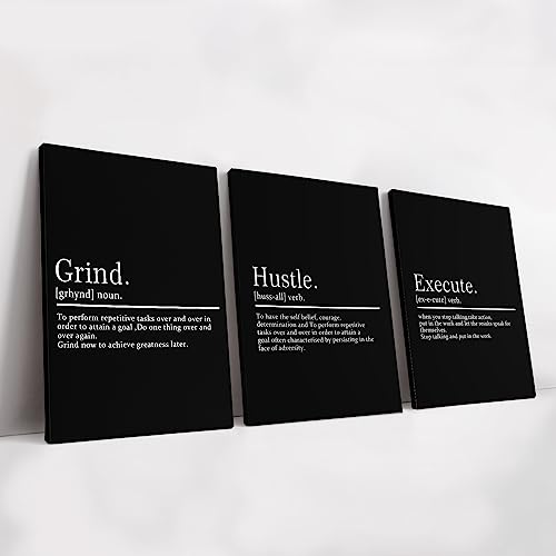 grind hustle wall art